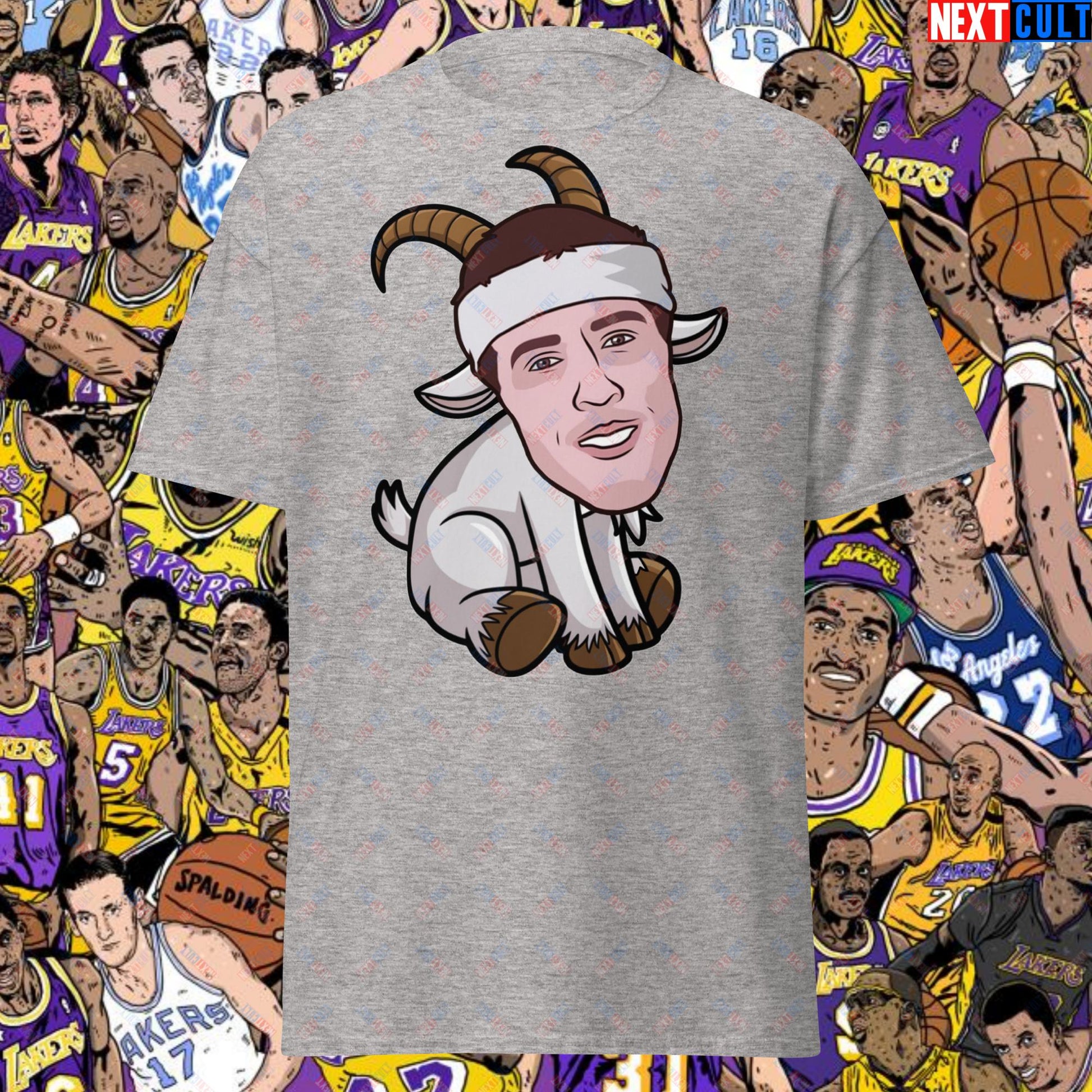 Austin Reaves G.O.A.T. T-Shirt - Funny Basketball Meme Casual Top - Greatest of All Time Tee for Basketball Fans - Perfect Gift for Austin Reaves FansUnisex tee Sport Grey T-shirts Austin Reaves Basketball G.O.A.T. Los Angeles Lakers NBA Next Cult Brand