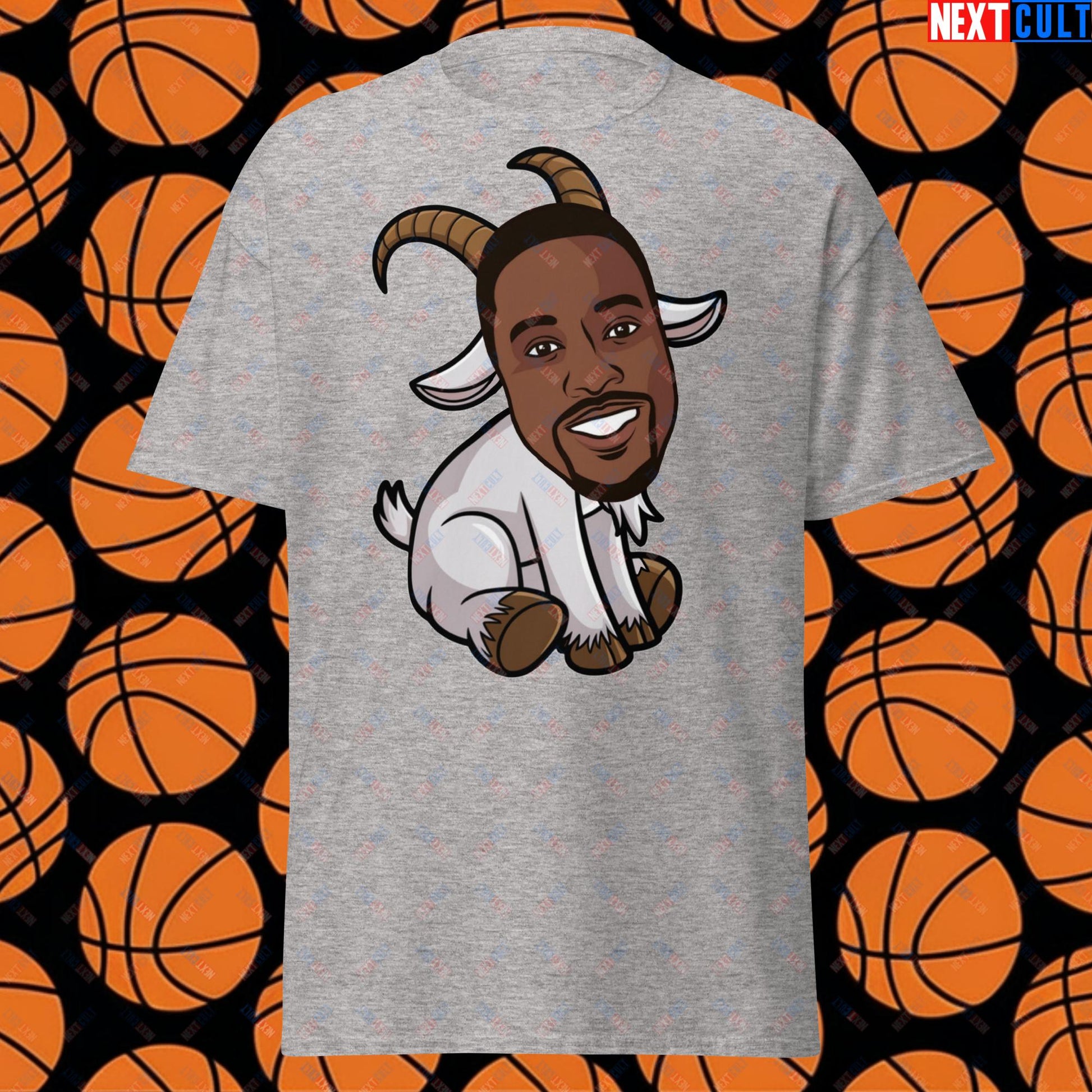 Dwight Howard GOAT T-Shirt - Funny Basketball Meme Casual Top - Greatest of All Time Tee for Basketball Fans - Perfect Gift for Dwight Howard Fans Sport Grey T-shirts Basketball Dwight Howard G.O.A.T. Los Angeles Lakers NBA Orlando Magic Next Cult Brand