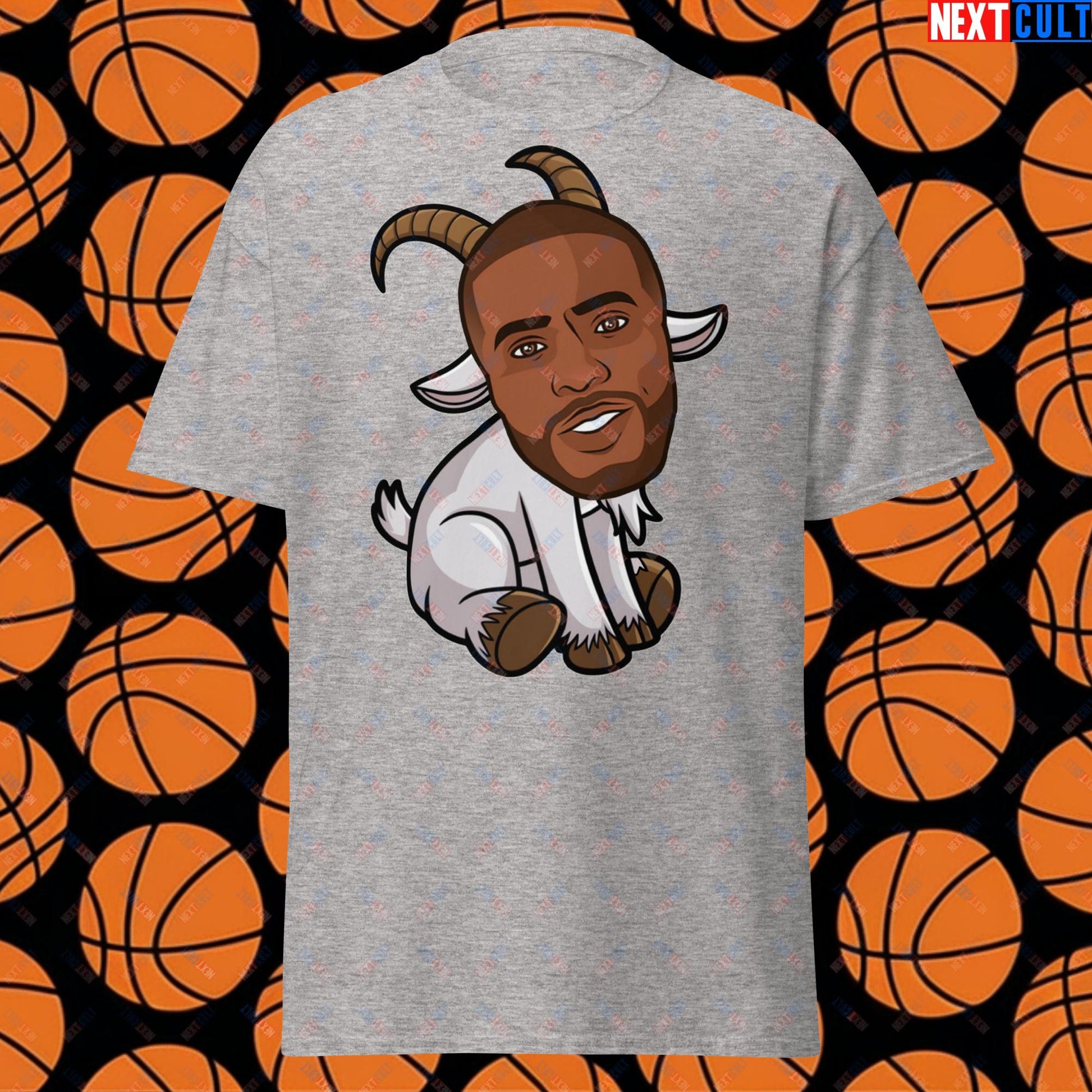 Chris Paul GOAT T-Shirt - Funny Basketball Meme Casual Top - Greatest of All Time Point Guard Tee for Basketball Fans - Perfect Gift for CP3 Fans Sport Grey T-shirts Basketball Chris Paul G.O.A.T. Los Angeles Clippers NBA San Antonio Spurs Next Cult Brand