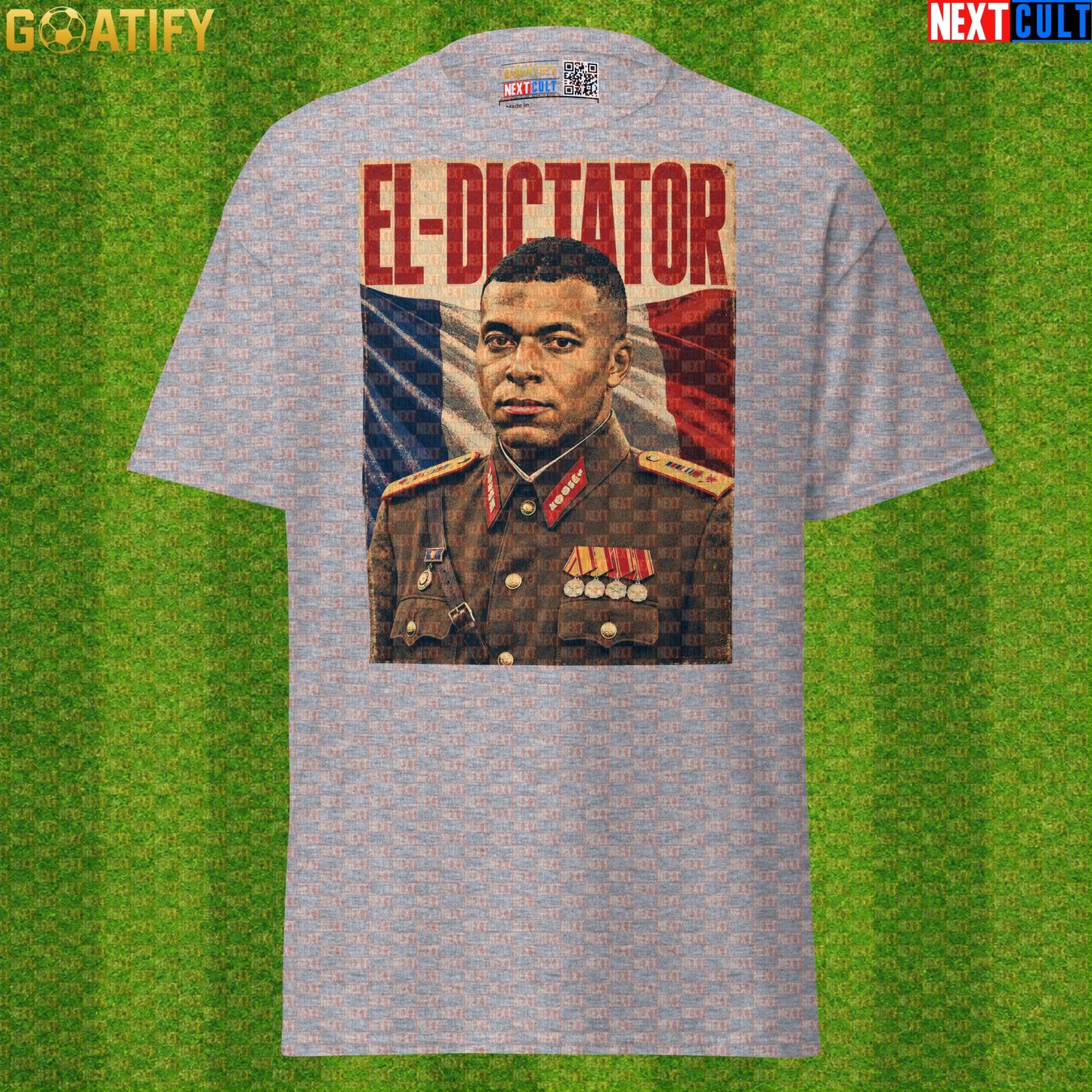 Kylian Mbappe T-Shirt – El Dictator Vintage Football Poster Graphic Tee for France Fans |  | ["Football", "France", "Kylian Mbappe", "PSG", "Real Madrid", "Soccer"]