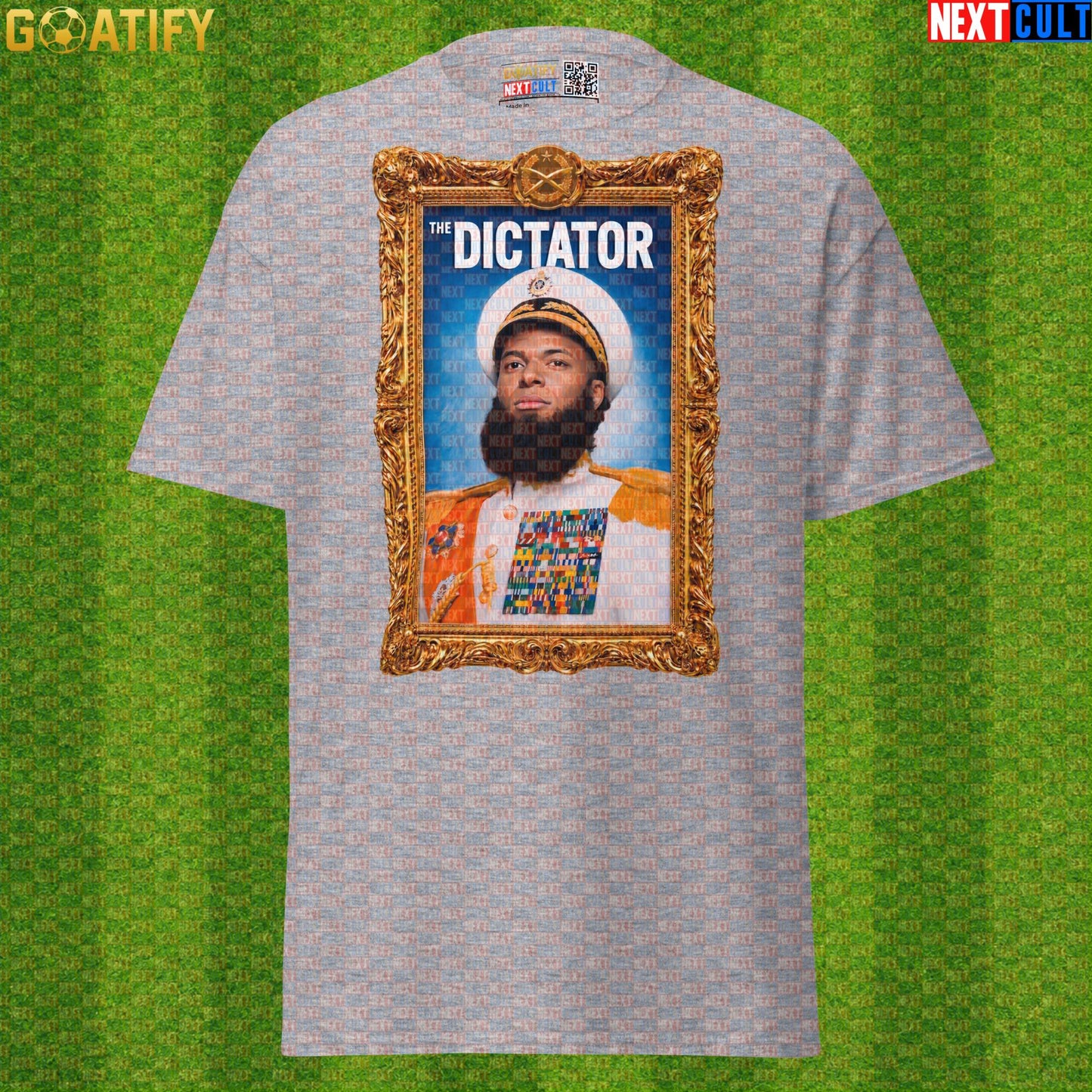 Kylian Mbappe T-Shirt – The Dictator Baroque Football Tee for France and Real Madrid Fans Sport Grey Next Cult Brand