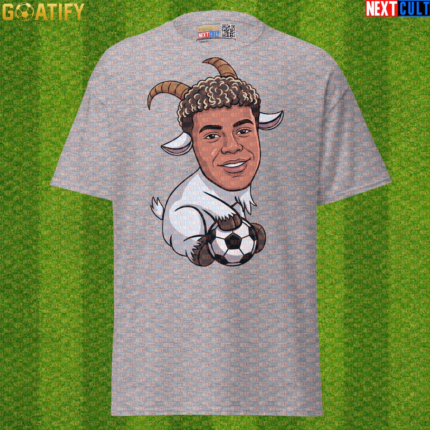 Lamine Yamal T-Shirt – Baby GOAT Soccer Graphic Tee for Spain Fans and Match Days Sport Grey Next Cult Brand