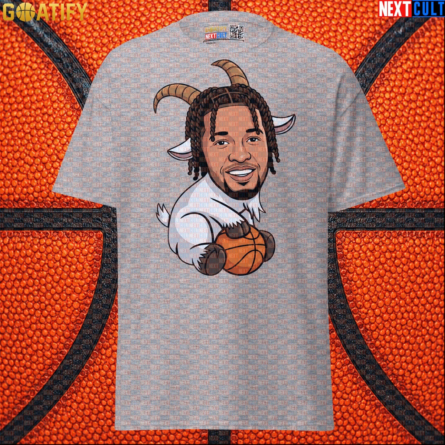 Jalen Brunson T-Shirt – NBA Champion GOAT Graphic Tee Gift for New York Knicks Fans Sport Grey Next Cult Brand