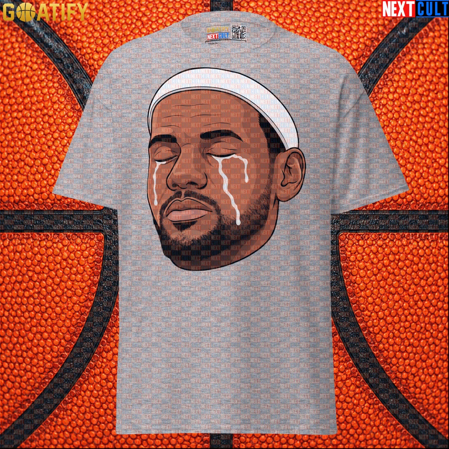 Crying LeBron Meme T-Shirt – Emotional NBA Basketball Graphic Tee Gift for Sports Fans |  | ["Basketball", "LeBron James", "NBA"]