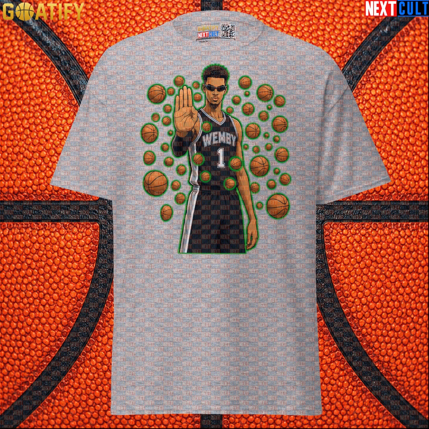 Victor Wembanyama T-Shirt – Wemby Matrix Stopper Graphic Tee Gift for Spurs Basketball Fans |  | ["Basketball", "France", "NBA", "San Antonio Spurs", "Victor Wembanyama"]