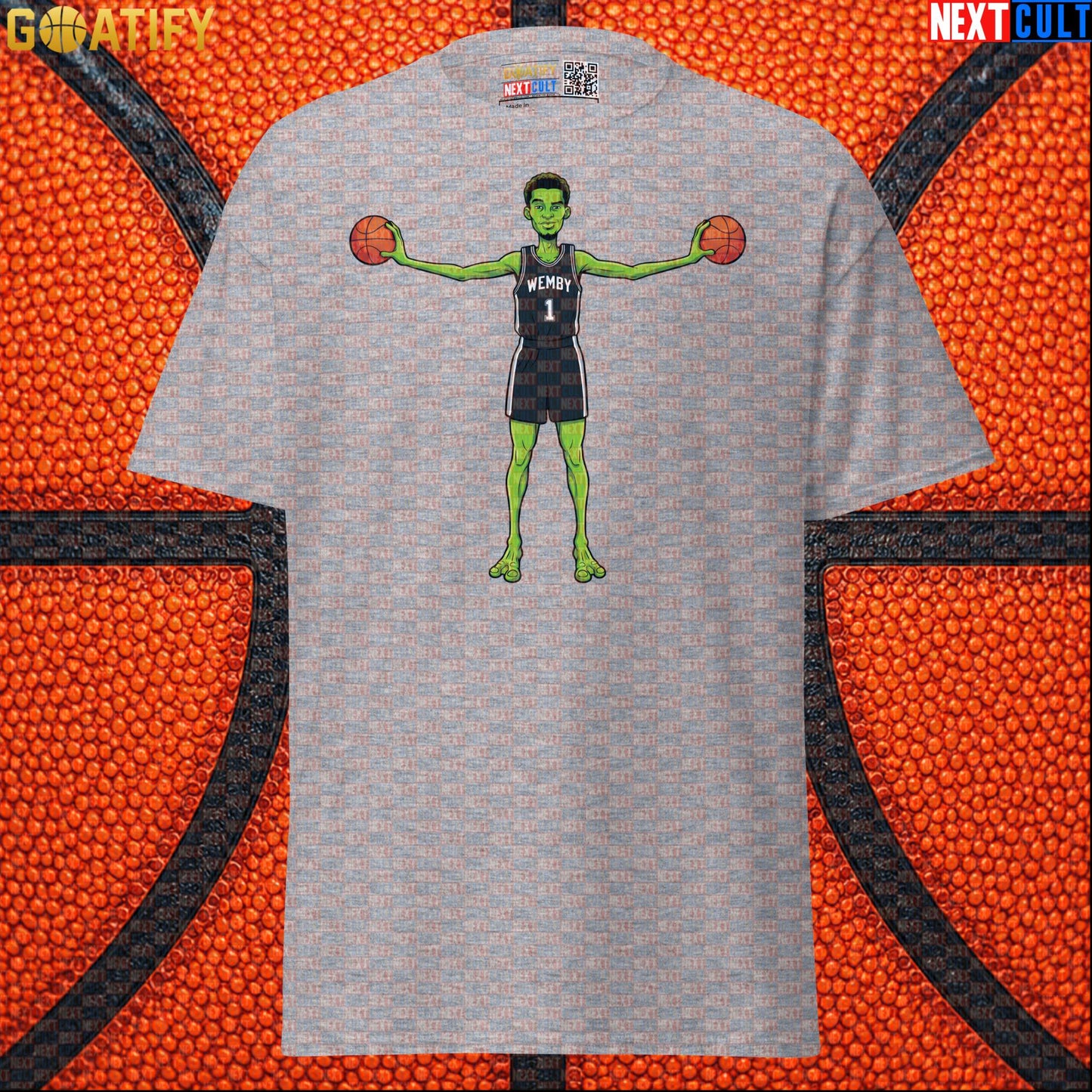 Basketball T-Shirt Alien Wemby Sci-Fi Graphic for Spurs Fans, Game Day and NBA Gifts |  | ["Basketball", "France", "NBA", "San Antonio Spurs", "Victor Wembanyama", "Wemby"]