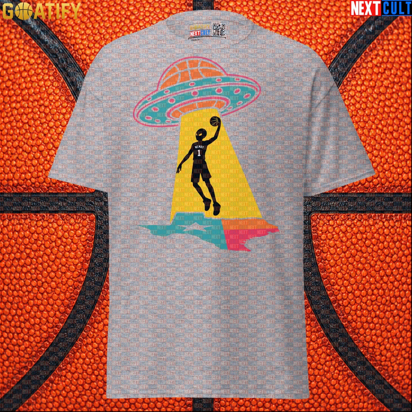 Basketball T-Shirt Alien Wemby UFO Abduction Graphic for Spurs Fans and Game Day Gifts |  | ["Basketball", "France", "NBA", "San Antonio Spurs", "Victor Wembanyama", "Wemby"]