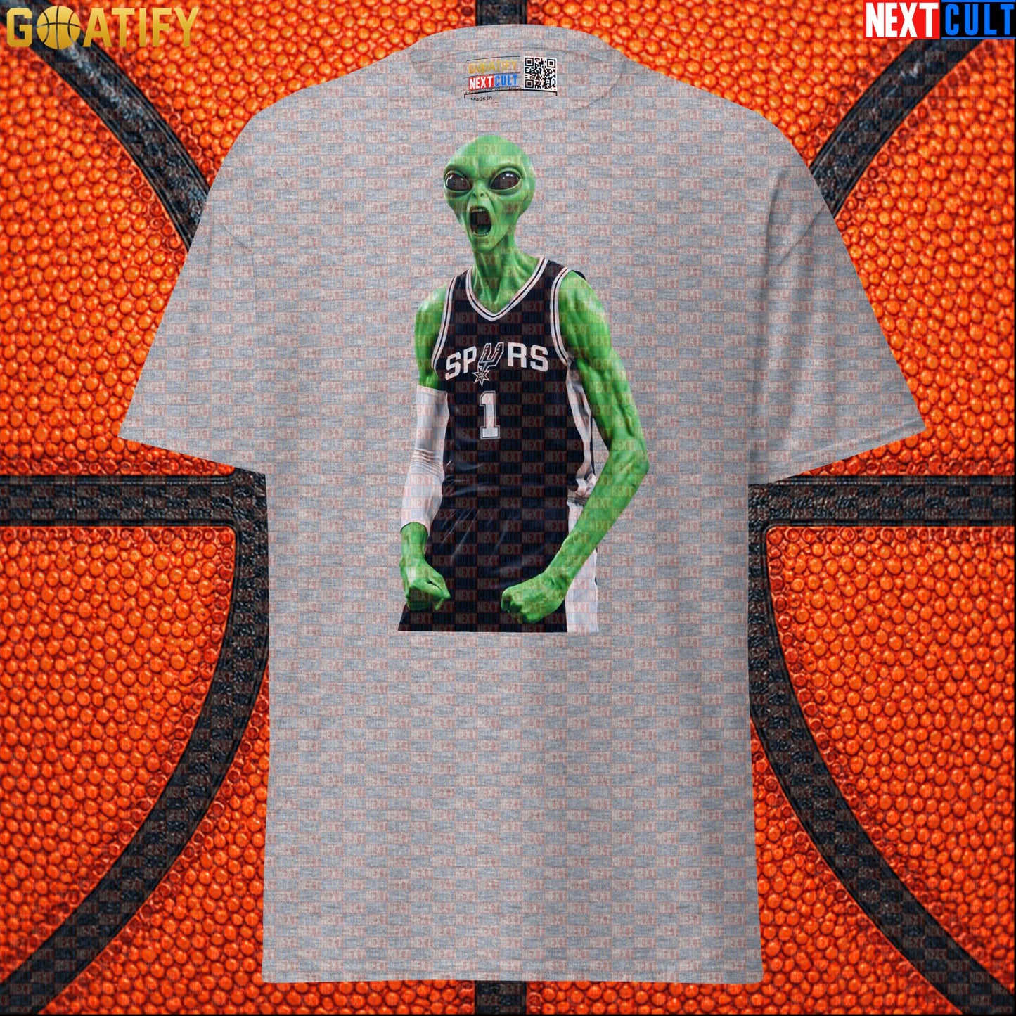 Basketball T-Shirt Alien Wemby Screaming Graphic for Victor Wembanyama and Spurs Fans |  | ["Basketball", "France", "NBA", "San Antonio Spurs", "Victor Wembanyama", "Wemby"]