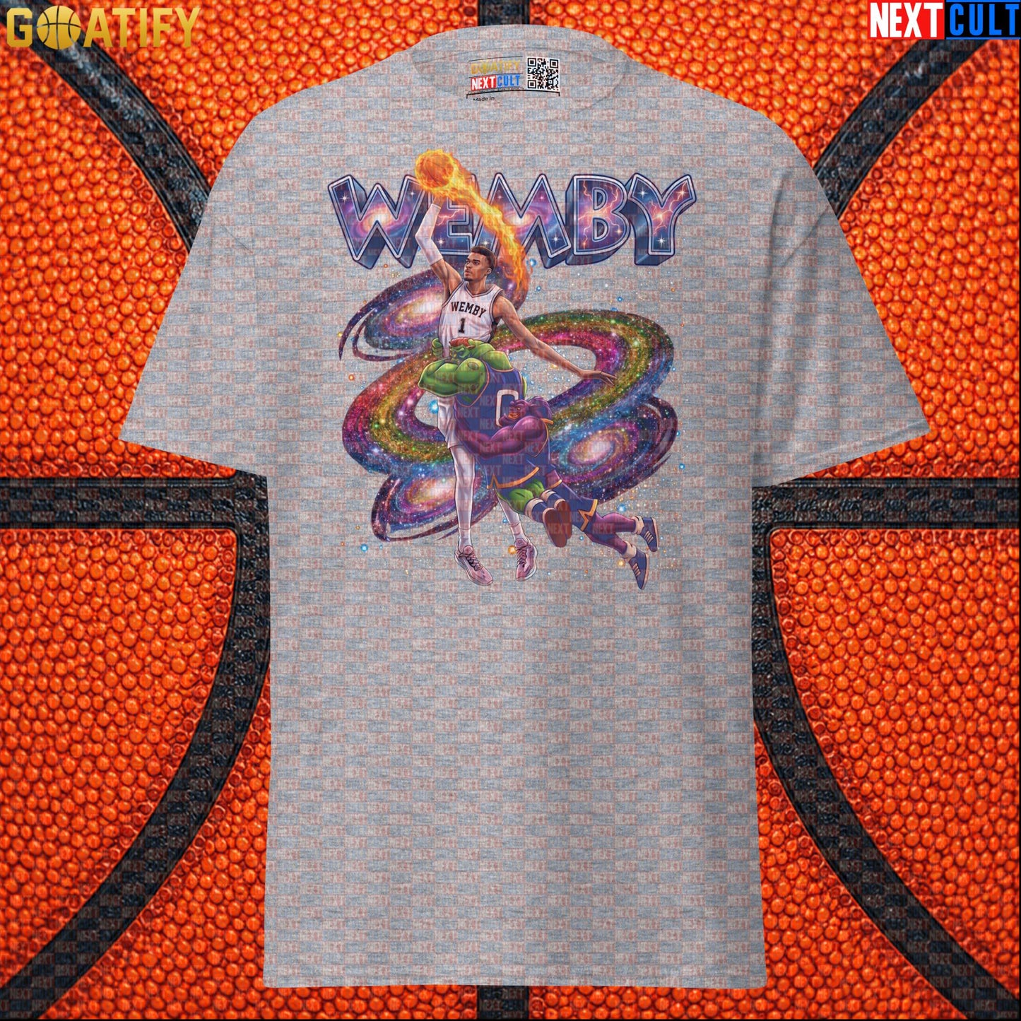 Basketball T-Shirt Victor Wembanyama Space Jam Dunk Graphic for Spurs Fans and Sci-Fi Gift |  | ["Basketball", "France", "NBA", "San Antonio Spurs", "Victor Wembanyama", "Wemby"]