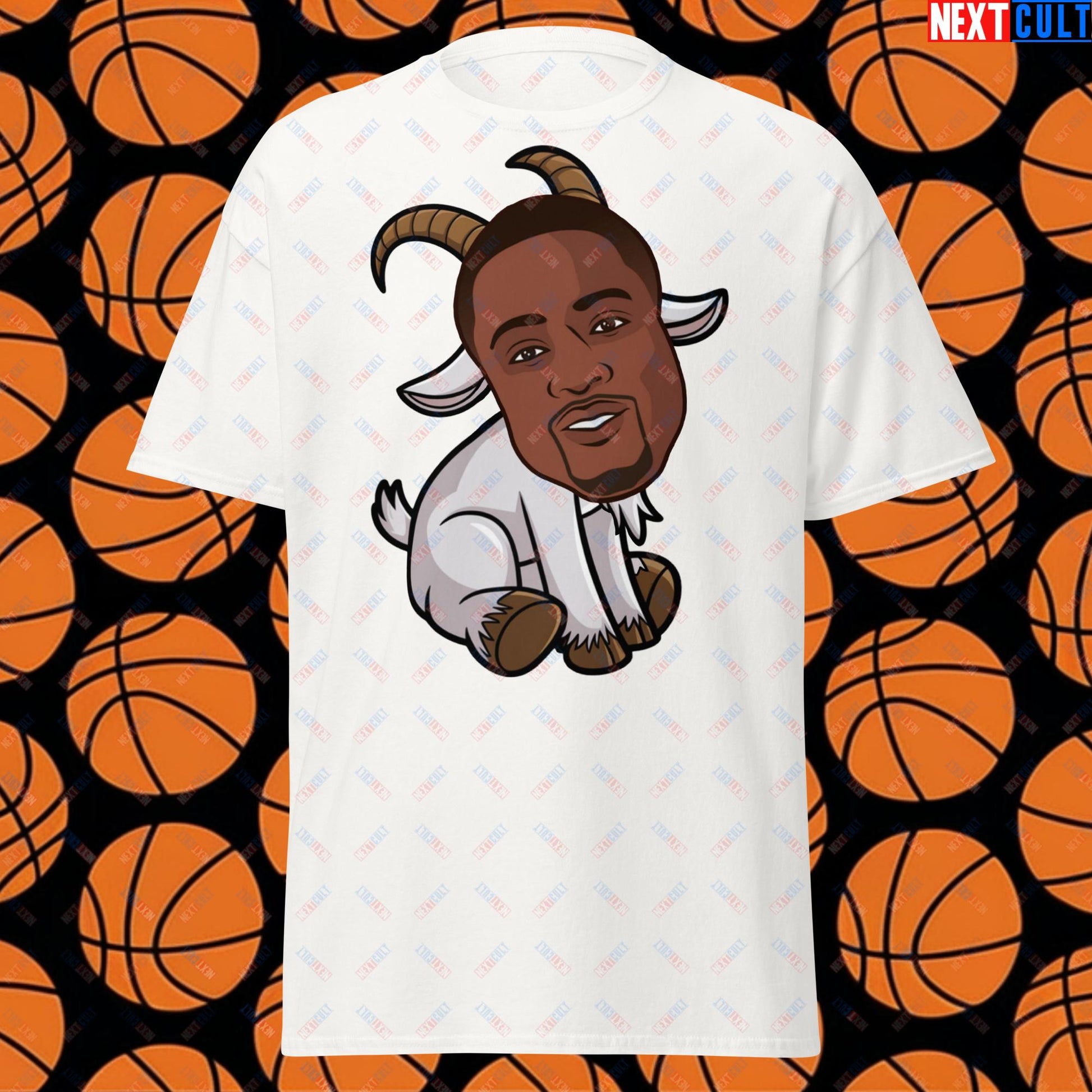 Dwyane Wade G.O.A.T. T-Shirt - Funny Basketball Meme Casual Top - Greatest of All Time Tee for Basketball Fans - Perfect Gift for Dwyane Wade Fans Unisex tee White T-shirts Basketball Dwyane Wade G.O.A.T. Miami Heat NBA Next Cult Brand