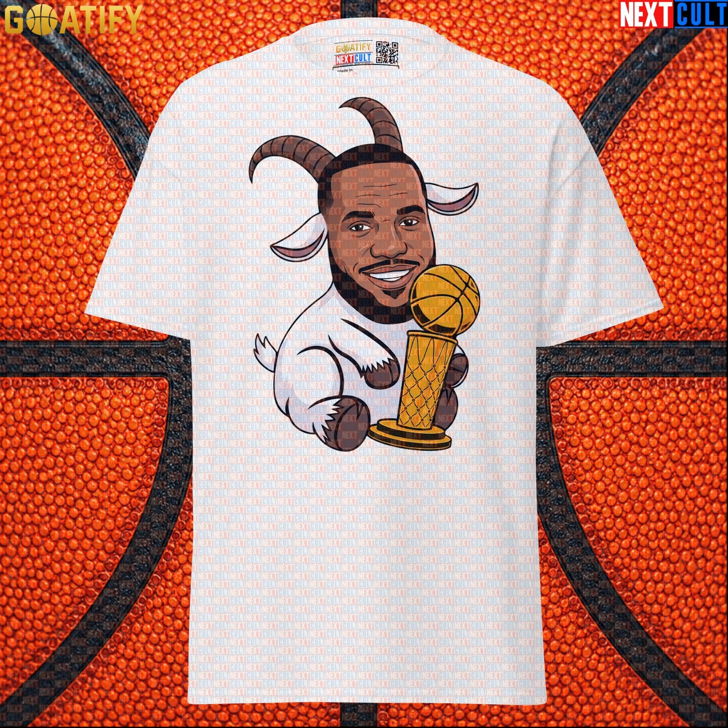 LeBron James T-Shirt – LeGOAT Champion Graphic Tee for NBA Fans and Basketball Gifts |  | ["Basketball", "Cleveland Cavaliers", "LeBron James", "Los Angeles Lakers", "Miami Heat", "NBA"]