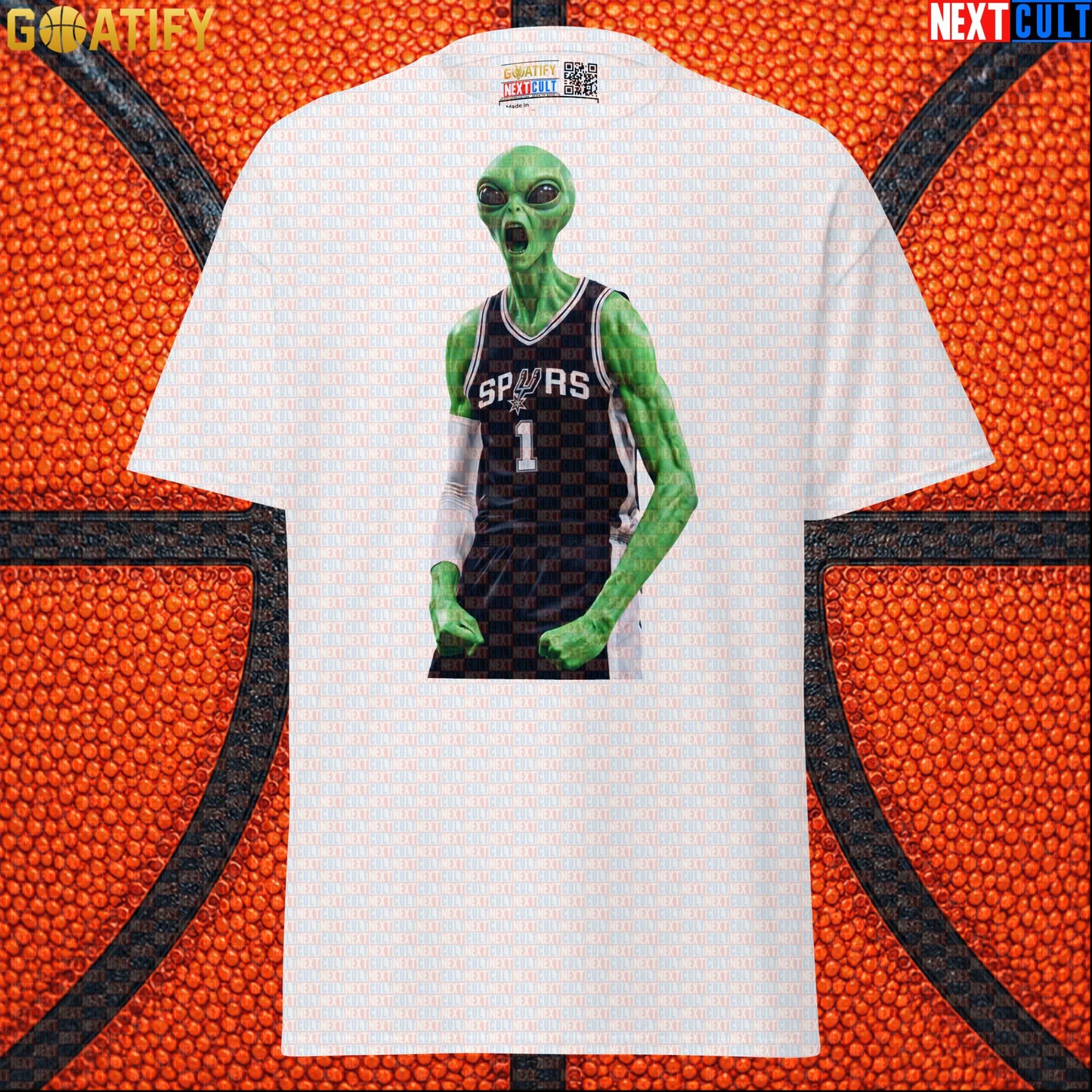 Basketball T-Shirt Alien Wemby Screaming Graphic for Victor Wembanyama and Spurs Fans |  | ["Basketball", "France", "NBA", "San Antonio Spurs", "Victor Wembanyama", "Wemby"]