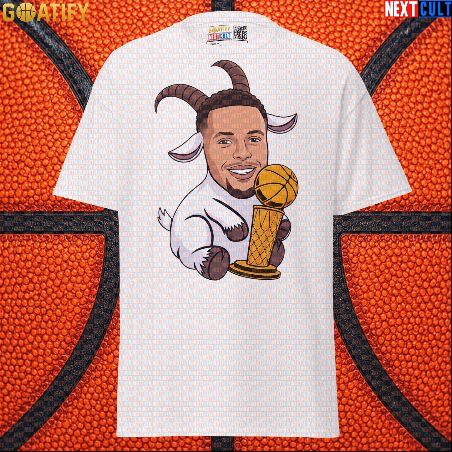Basketball T-Shirt Stephen Curry GOAT Champion Graphic Tee for Warriors Fans & NBA Gifts |  | ["Basketball", "Golden State Warriors", "NBA", "Stephen Curry"]