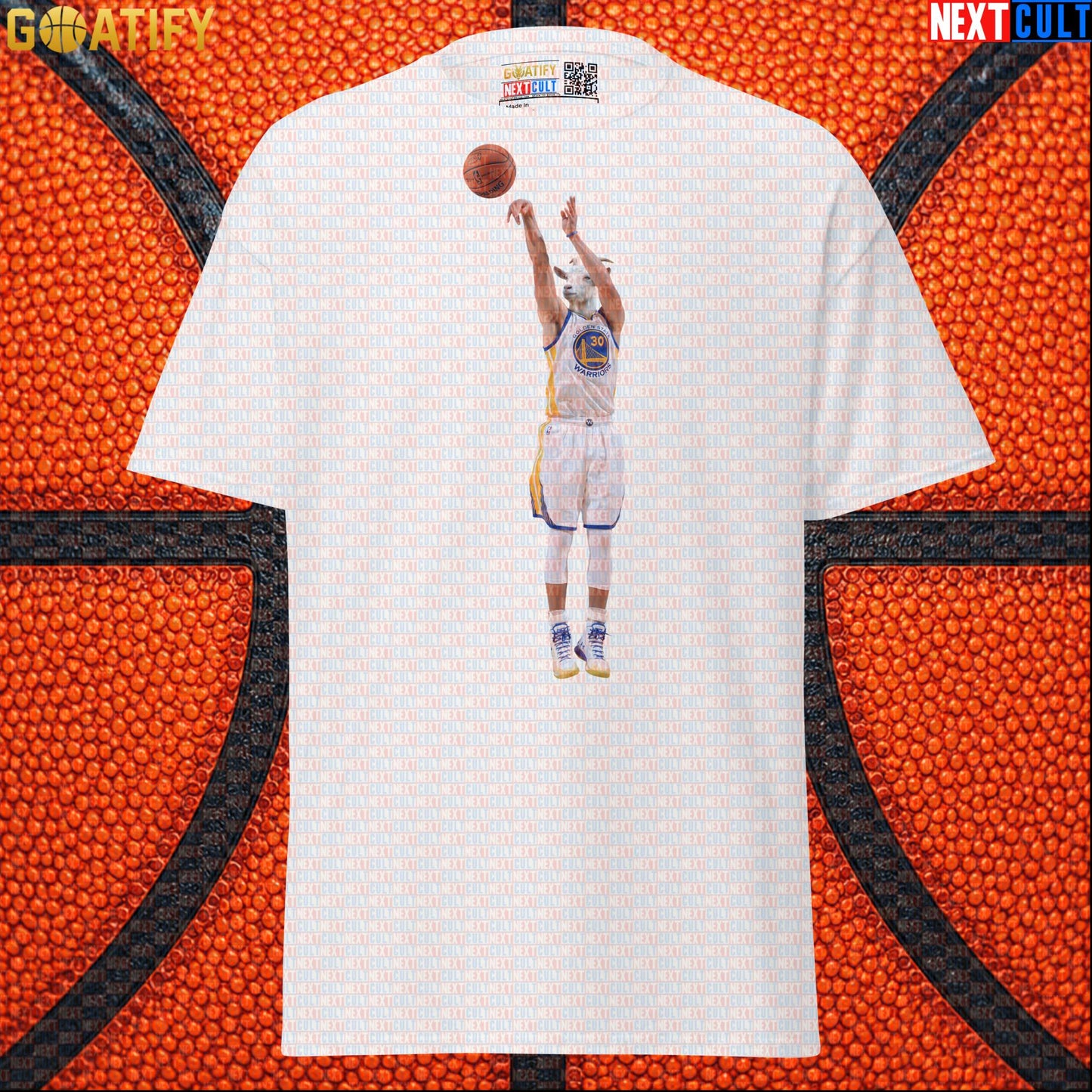 T-Shirt Stephen Curry GOAT 3 Pointer Graphic Tee for Warriors Fans NBA Basketball Gift White T-shirts Next Cult Brand
