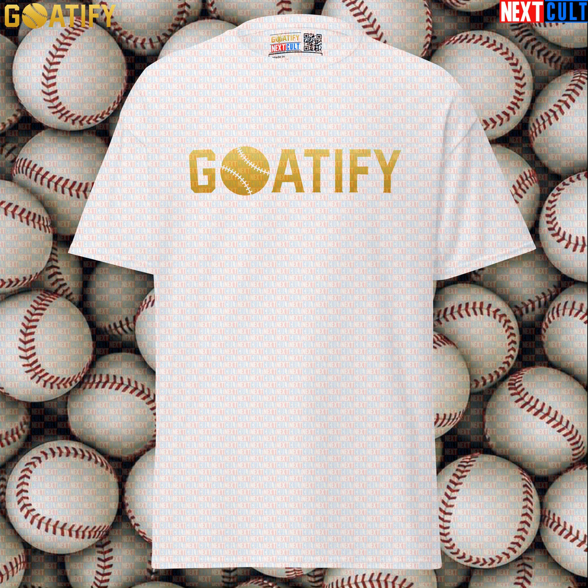 T-Shirt GOATIFY Baseball GOAT Graphic Tee for MLB Fans Greatest of All Time Sports Gift | T-shirts | ["Baseball", "MLB", "NCB"]