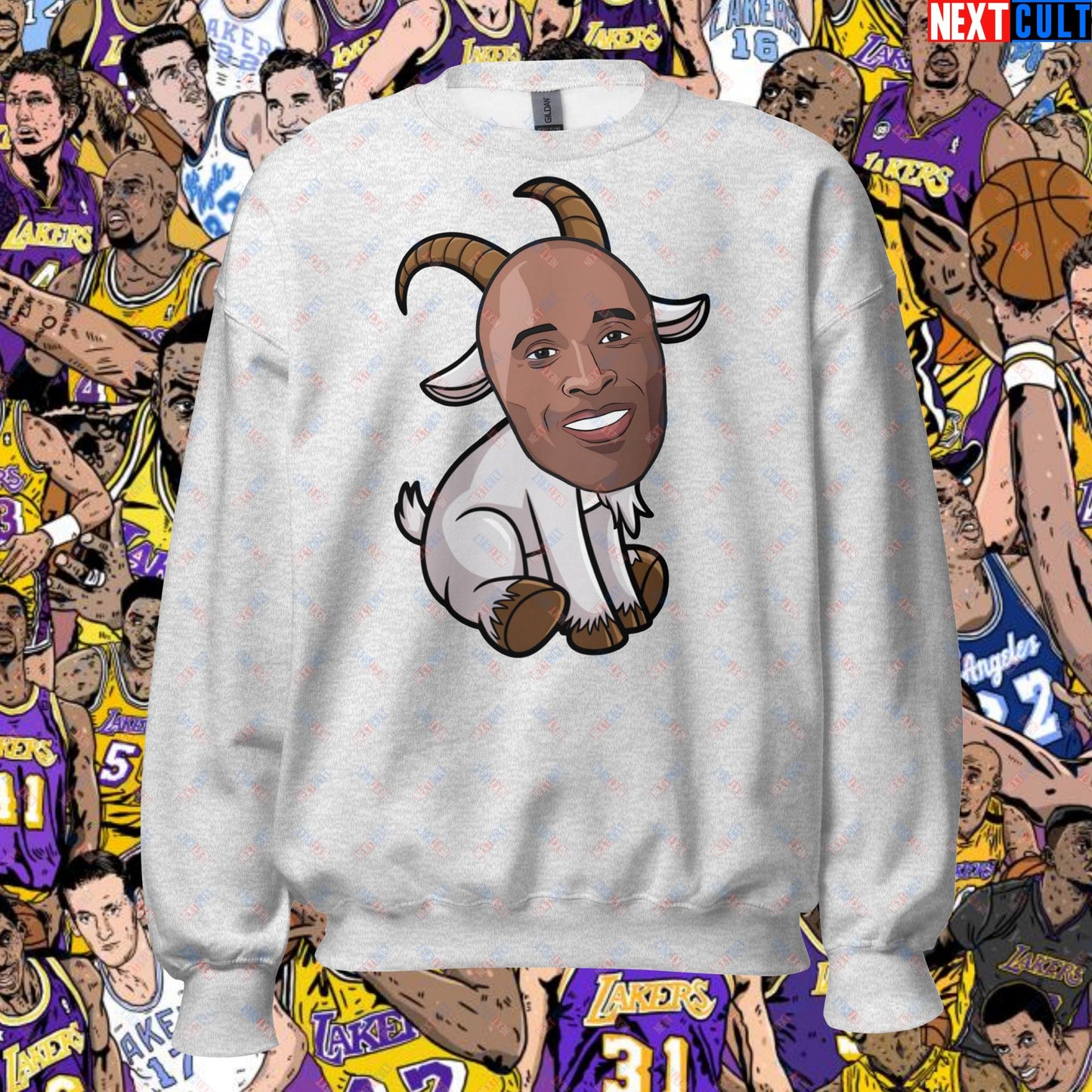 Kobe Bryant G.O.A.T. Sweatshirt - Settle the Debate Pullover - Greatest of All Time NBA Meme Sweatshirt for Basketball Fans - Perfect Gift for Kobe Fans Unisex Sweatshirt Ash Sweatshirts Basketball G.O.A.T. Kobe Bryant Los Angeles Lakers NBA Next Cult Brand