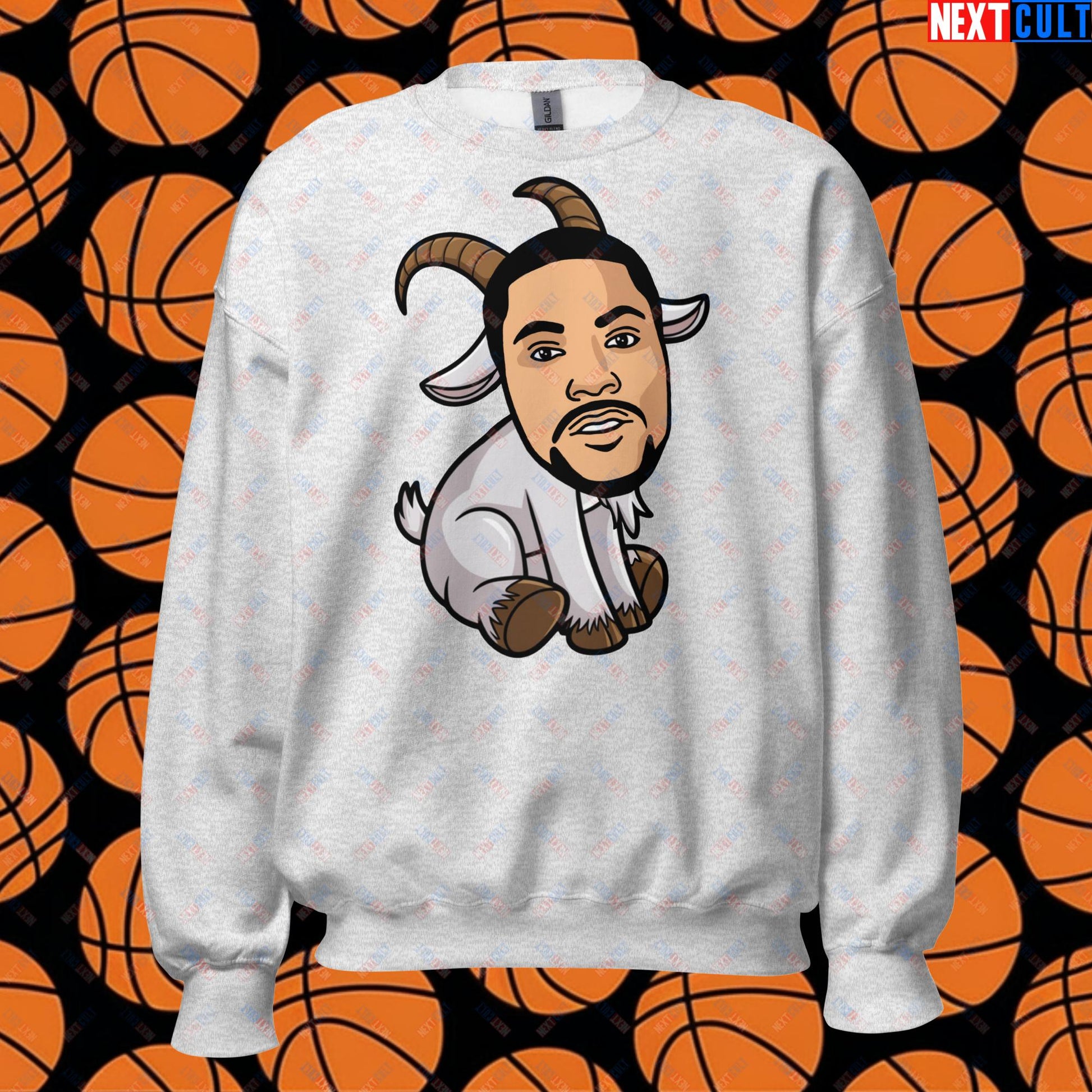 Derrick Rose G.O.A.T. Sweatshirt - Funny Basketball Meme Jumper - Greatest of All Time Pullover for Basketball Fans - Perfect Gift for Derrick Rose Fans Unisex Sweatshirt Ash Sweatshirts Basketball Chicago Bulls Derrick Rose G.O.A.T. NBA Next Cult Brand