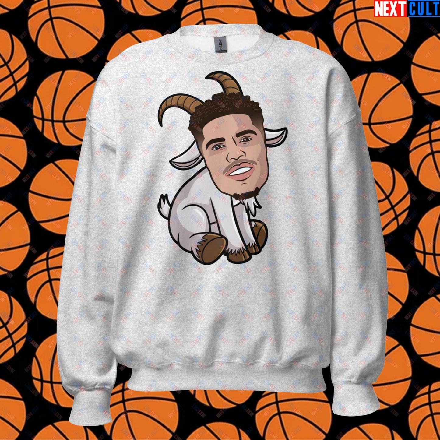 LaMelo Ball G.O.A.T. Sweatshirt - Funny Basketball Meme Jumper - Greatest of All Time Pullover for Basketball Fans - Perfect Gift for LaMelo Ball Fans Unisex Sweatshirt Ash Sweatshirts Basketball Charlotte Hornets G.O.A.T. LaMelo Ball NBA Next Cult Brand