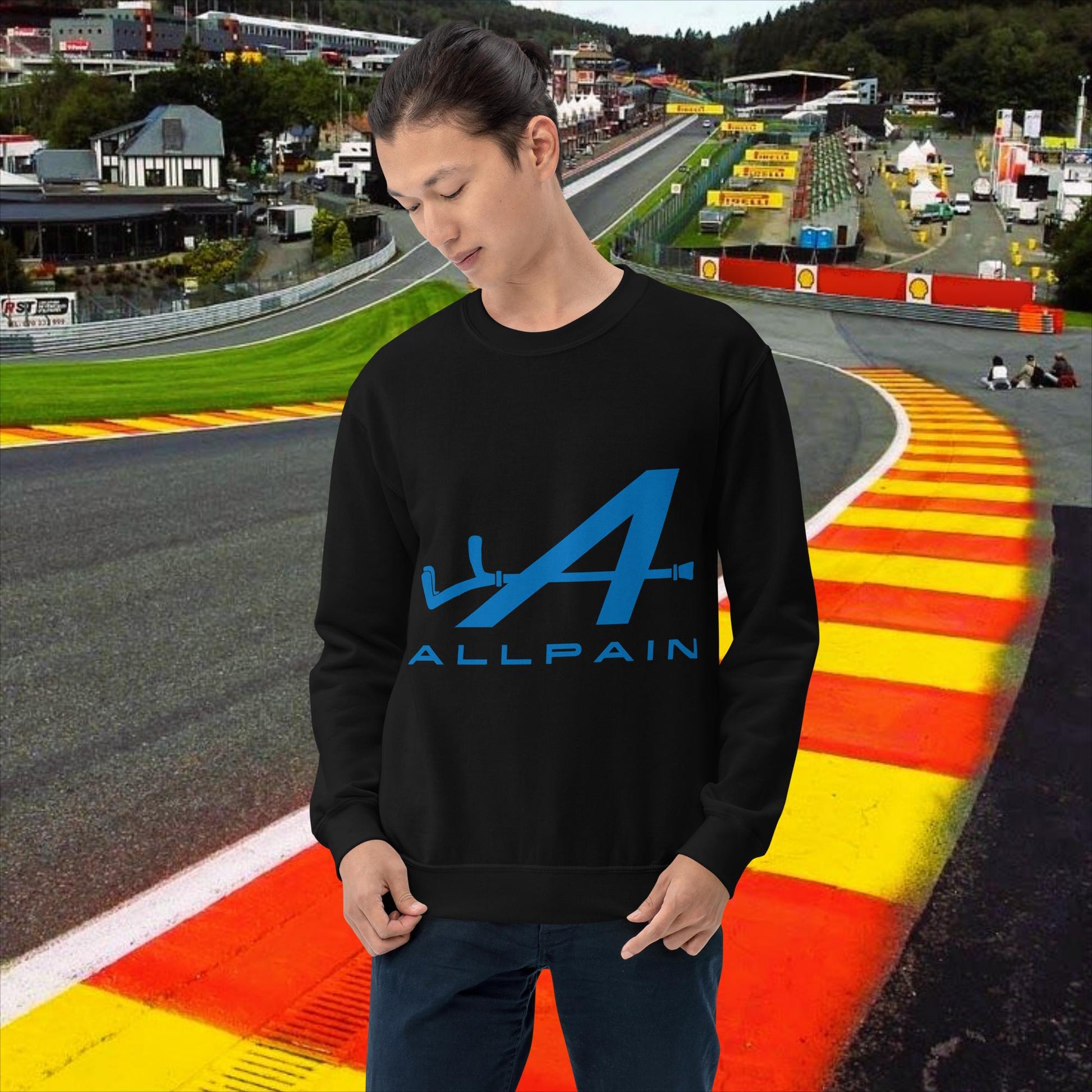 Allpain Alpine F1 Formula 1 Pierre Gasly Esteban OconUnisex Sweatshirt Black Sweatshirts Alpine F1 Next Cult Brand