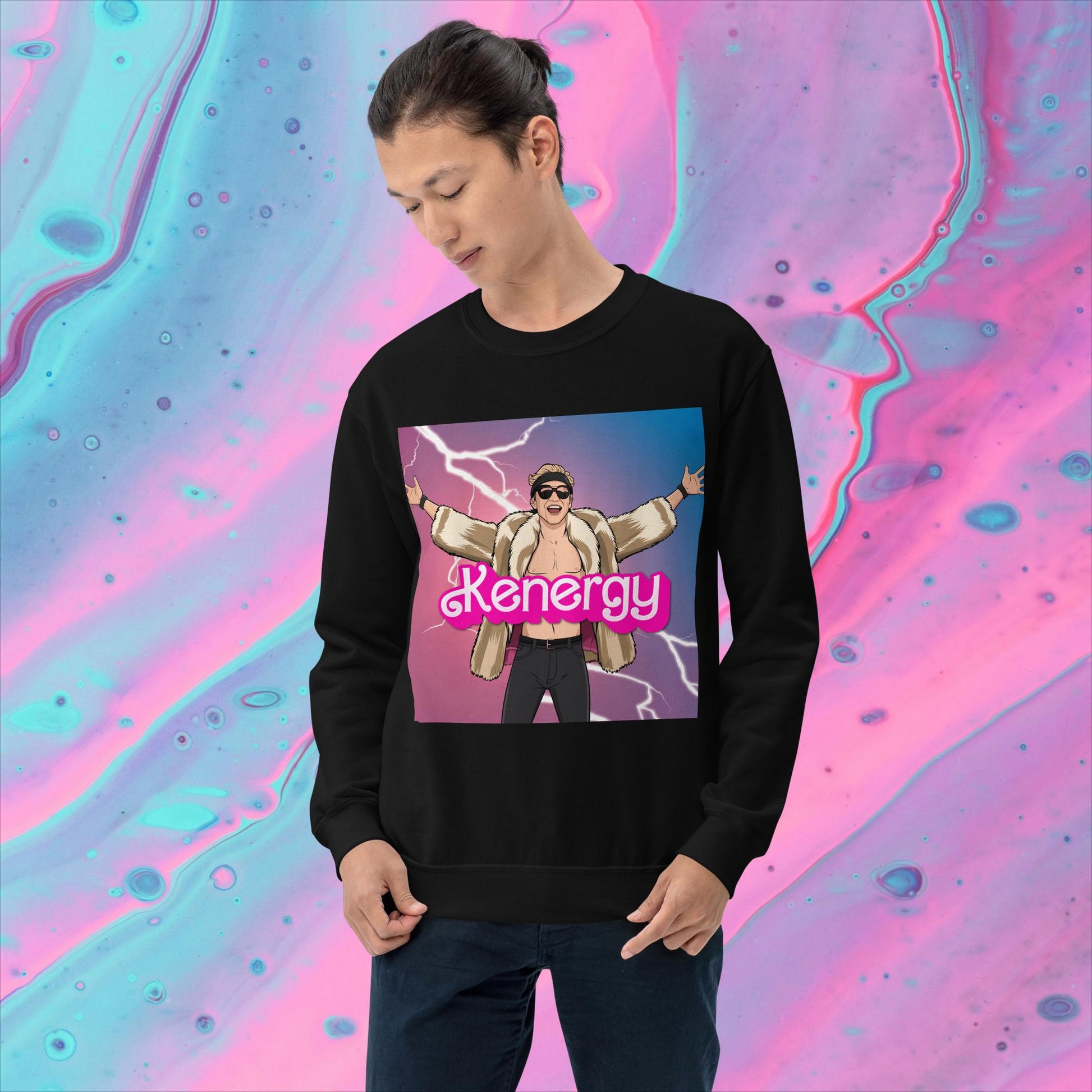 Kenergy Barbie Ryan Gosling Ken Unisex Sweatshirt Next Cult Brand Barbie, Ken, Kenergy, Movies, Ryan Gosling