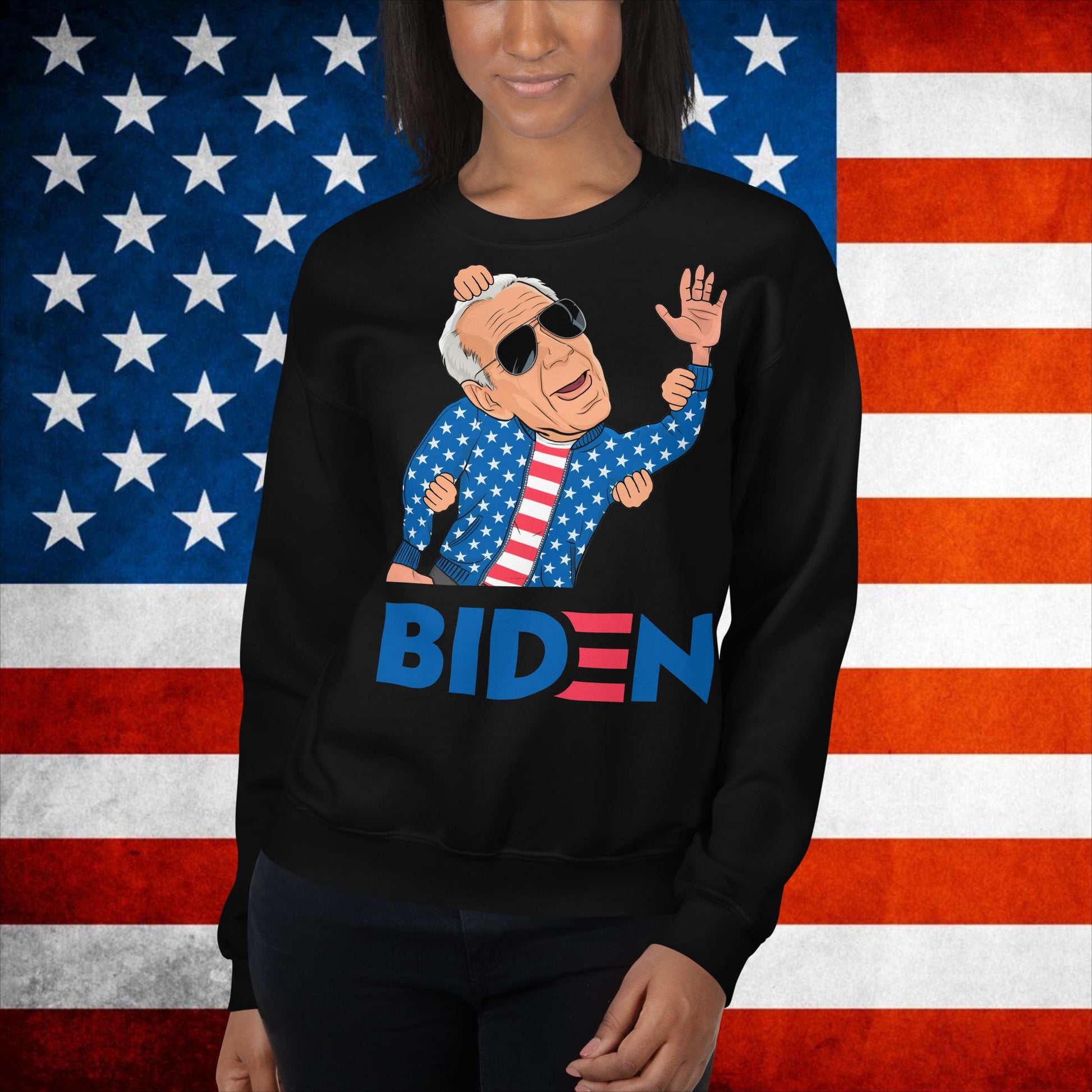 Joe Biden Sweatshirt Biden Sweater Biden Meme Jumper Democrat Sweatshirt Republican Sweatshirt Trump Jumper Trump Gift Biden Gift Biden 2024Unisex Sweatshirt Next Cult Brand