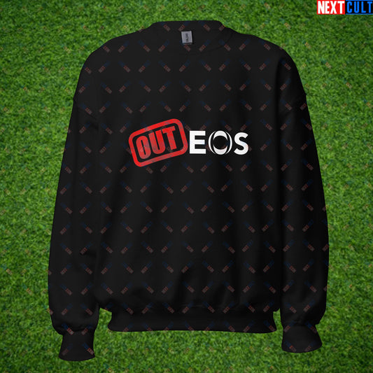 OUTEOS INEOS OUT Manchester United Protest Against Glazers, Ineos and Ratcliffe Unisex Sweatshirt Black Sweatshirts Football GlazersOut Manchester United RatcliffeOut Next Cult Brand