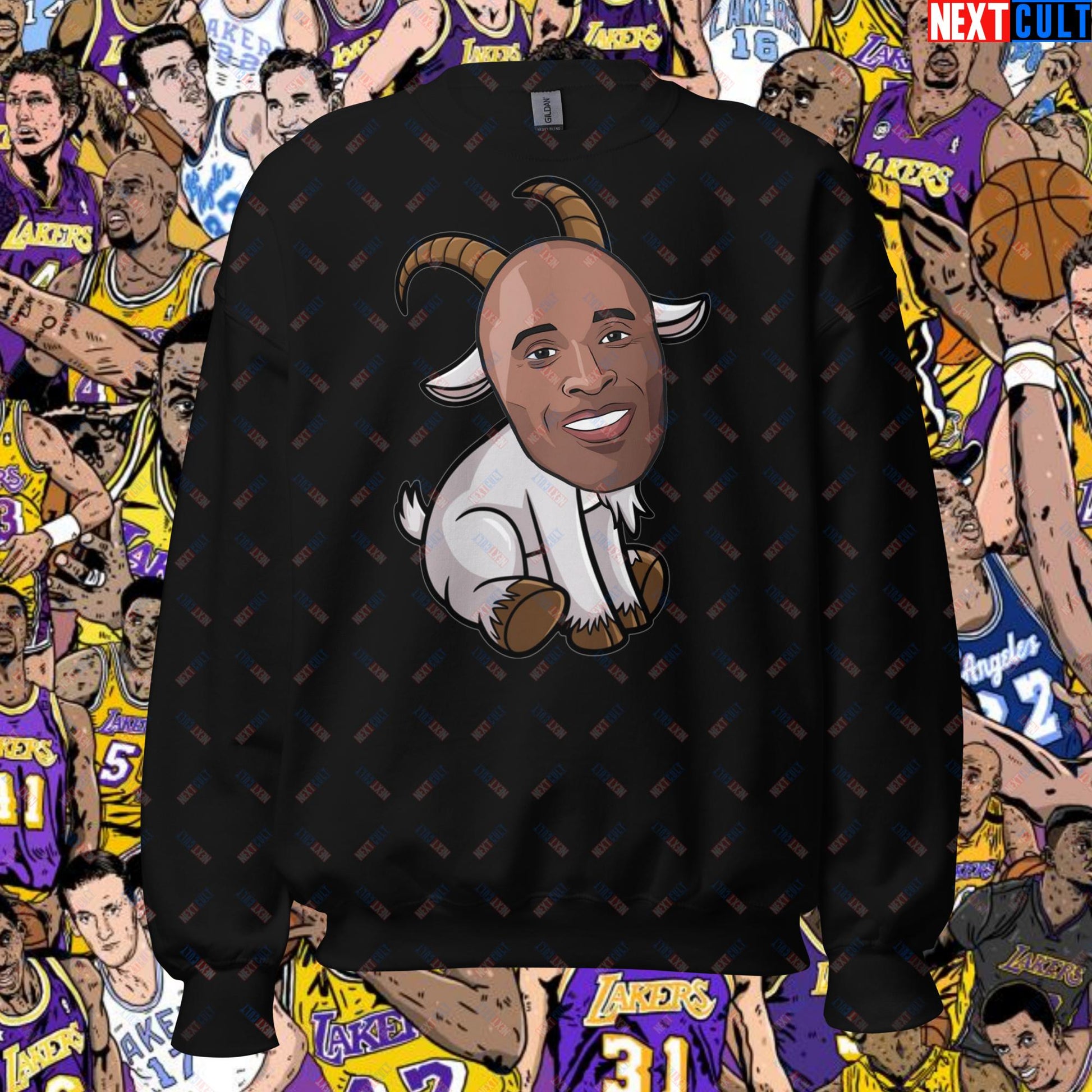 Kobe Bryant G.O.A.T. Sweatshirt - Settle the Debate Pullover - Greatest of All Time NBA Meme Sweatshirt for Basketball Fans - Perfect Gift for Kobe Fans Unisex Sweatshirt Black Sweatshirts Basketball G.O.A.T. Kobe Bryant Los Angeles Lakers NBA Next Cult Brand