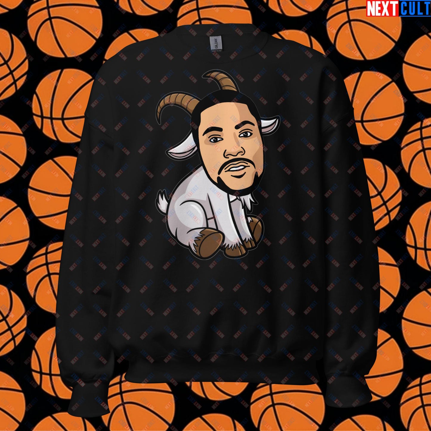 Derrick Rose G.O.A.T. Sweatshirt - Funny Basketball Meme Jumper - Greatest of All Time Pullover for Basketball Fans - Perfect Gift for Derrick Rose Fans Unisex Sweatshirt Black Sweatshirts Basketball Chicago Bulls Derrick Rose G.O.A.T. NBA Next Cult Brand