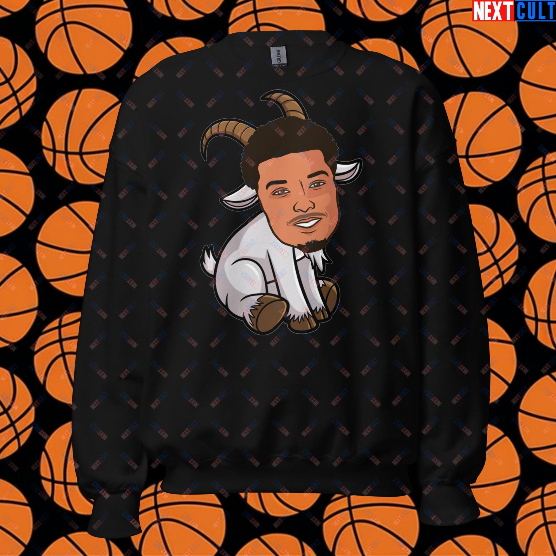 Wemby G.O.A.T. Sweatshirt - Victor Wembanyama Funny Basketball Meme Pullover - Greatest of All Time Jumper for Basketball Fans - Perfect Gift for Wemby Fans Unisex Sweatshirt Black Sweatshirts Basketball G.O.A.T. NBA San Antonio Spurs Victor Wembanyama Wemby Next Cult Brand