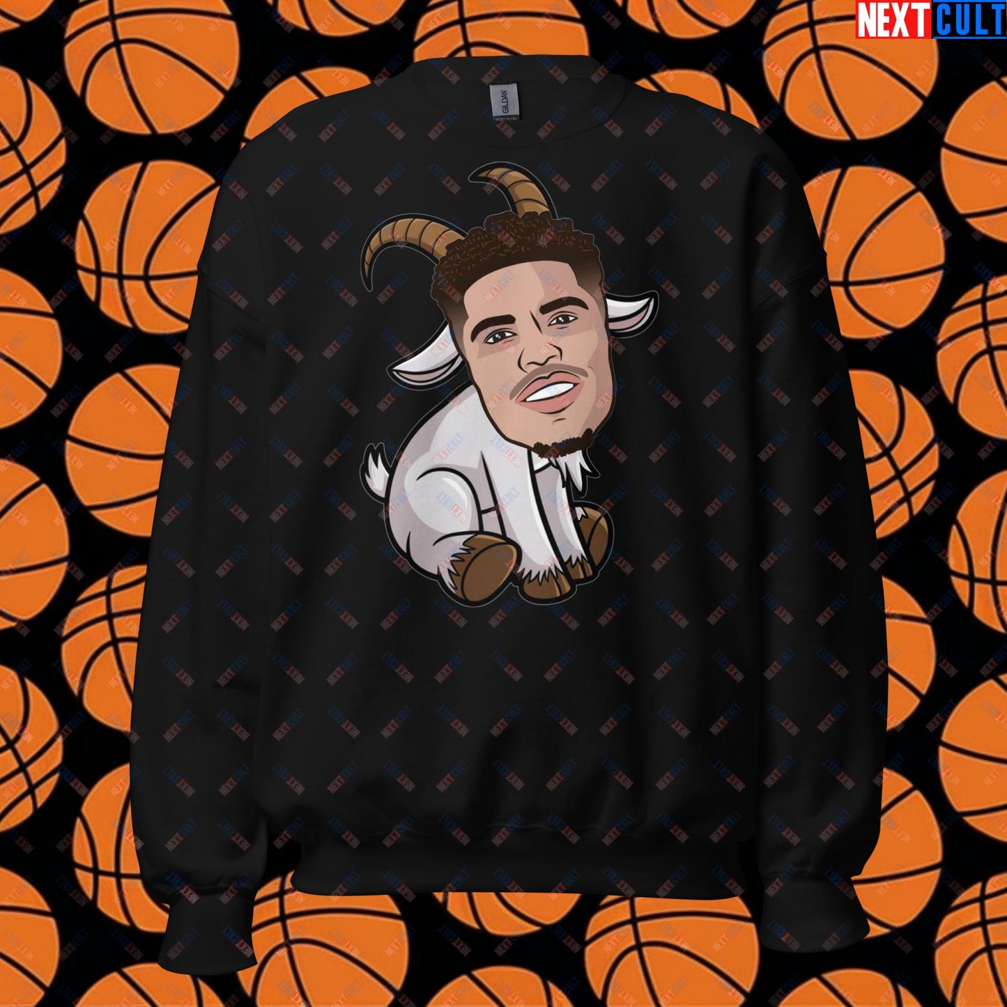 LaMelo Ball G.O.A.T. Sweatshirt - Funny Basketball Meme Jumper - Greatest of All Time Pullover for Basketball Fans - Perfect Gift for LaMelo Ball Fans Unisex Sweatshirt Black Sweatshirts Basketball Charlotte Hornets G.O.A.T. LaMelo Ball NBA Next Cult Brand