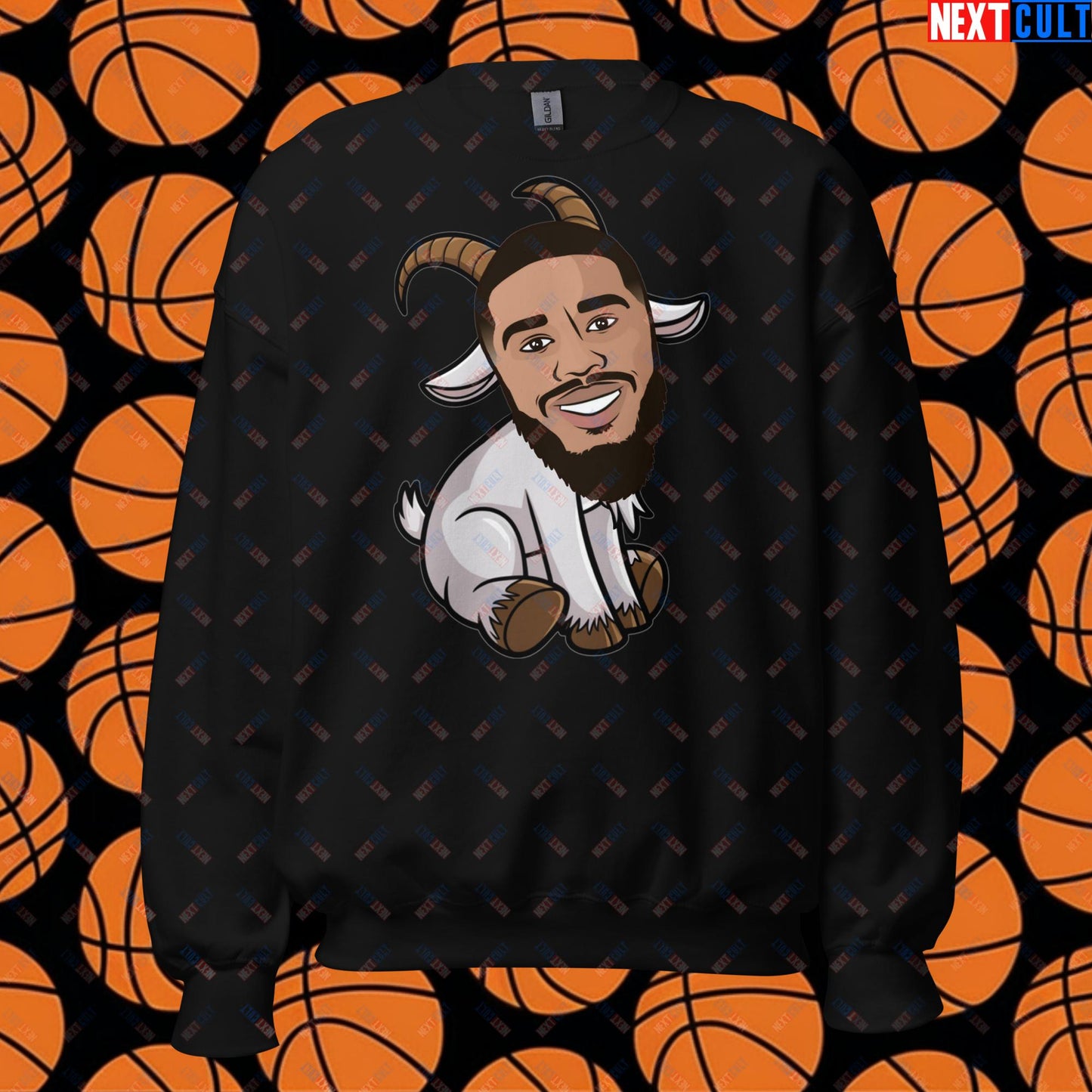 Jayson Tatum G.O.A.T. Sweatshirt - Funny Basketball Meme Jumper - Greatest of All Time Pullover for Celtics Fans - Perfect Gift for Jayson Tatum Fans Unisex Sweatshirt Black Sweatshirts Basketball Boston Celtics G.O.A.T. Jayson Tatum NBA Next Cult Brand