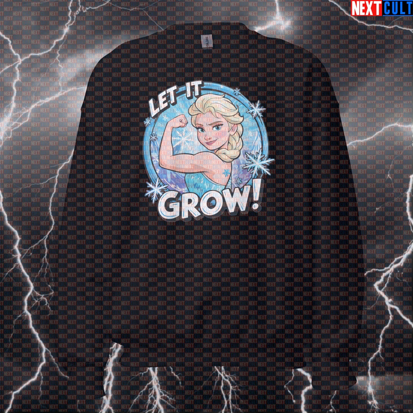 Let It Grow Funny Gym Sweatshirt | Workout Motivation Sweater For Lifters | Fitness Meme Crewneck Pullover Sweatshirts Bodybuilding Films Fitness Frozen Gym Pump Cover Workout Next Cult Brand
