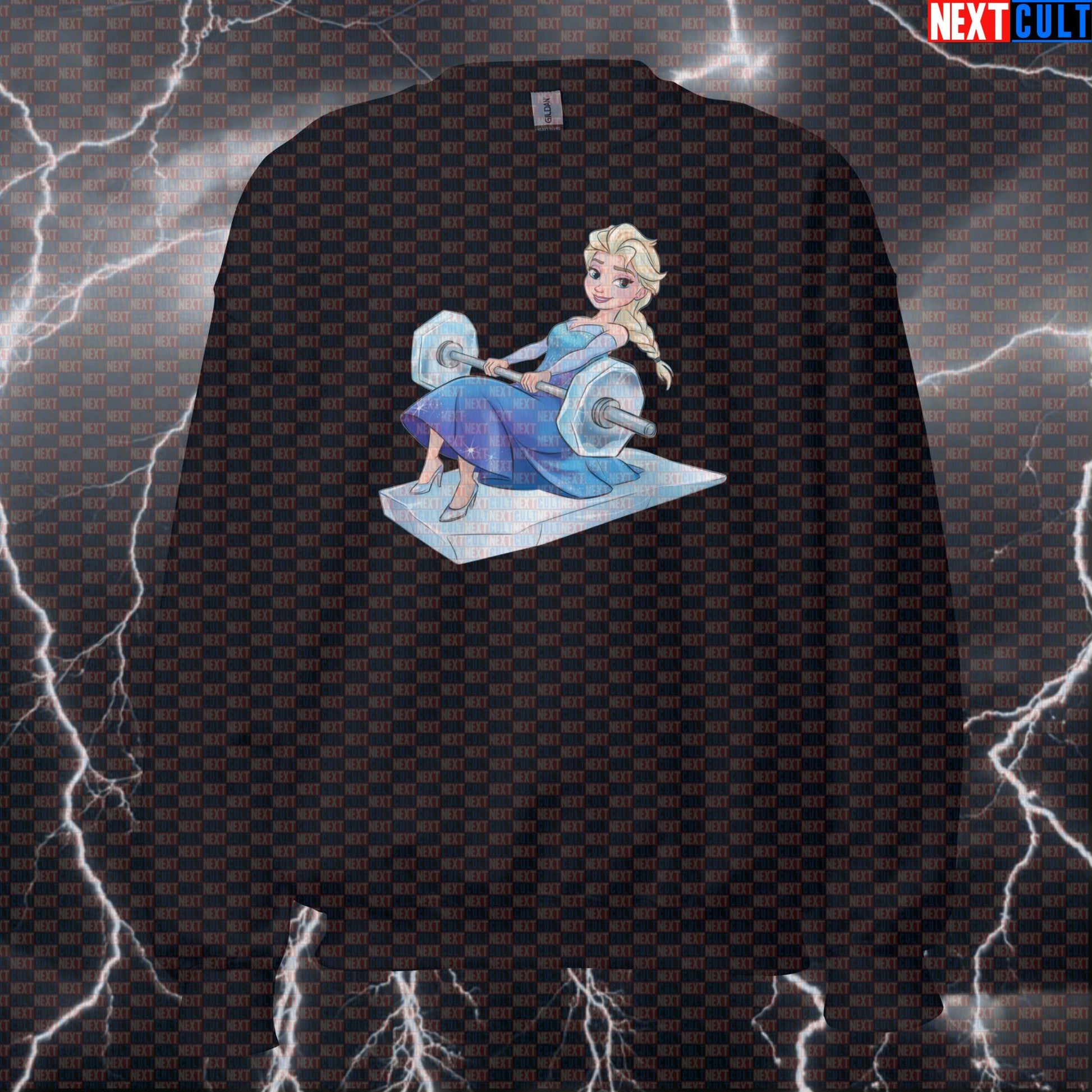 Funny Let It Grow Gym Sweatshirt | Booty Builder Workout Sweater For Leg Day & Hip Thrusts | Fitness Meme Bodybuilding Films Fitness Frozen Gym Leg Day Powerlifting Workout Next Cult Brand