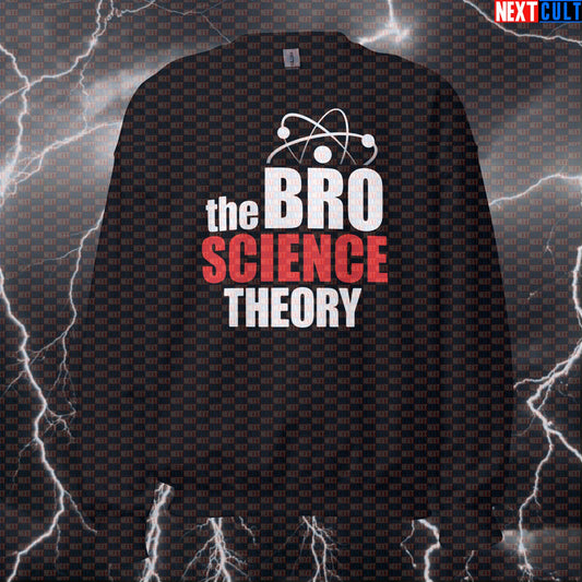 Bro Science Theory Gym Sweatshirt | Big Bang Workout Jumper Funny Pullover Bodybuilding Fitness Gym Pump Cover TV Workout Next Cult Brand