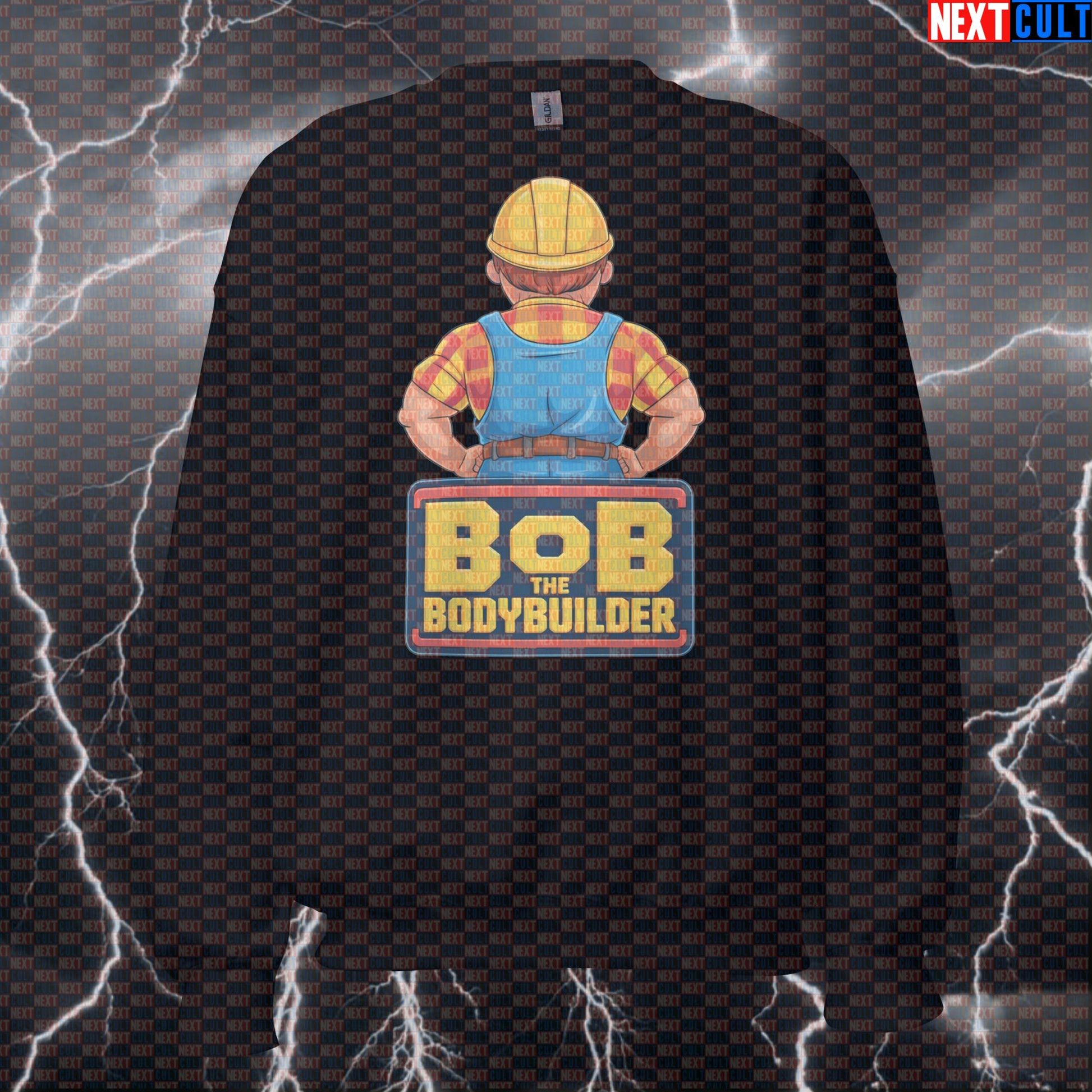 Bob The Bodybuilder Funny Gym Sweatshirt | Workout Sweater For Lifters & Fitness Meme Fans | Crewneck Pullover Sweatshirts Bodybuilding Fitness Gym Pump Cover TV Workout Next Cult Brand