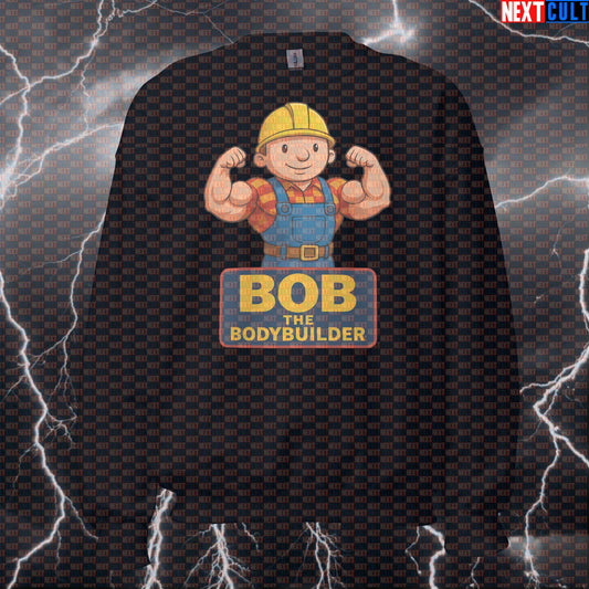 Bob the Bodybuilder Gym Meme Sweatshirt | Funny Workout Sweater For Lifters & Gainers Sweatshirts Bodybuilding Fitness Gym Pump Cover TV Workout Next Cult Brand