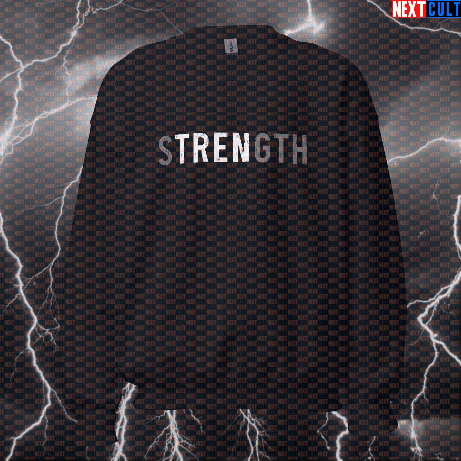 Not Natty Gym Sweatshirt | Funny Strength & Tren Meme Crewneck Pullover Pump Cover Sweatshirts Bodybuilding Fitness Gym Pump Cover Steroids Workout Next Cult Brand