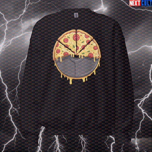 Funny Pizza Cheat Day Gym Sweatshirt | Pizza Weight Plate Workout Sweater For Lifters & Bulking Season Sweatshirts Bodybuilding Fast Food Fitness Gym Pizza Powerlifting Pump Cover Workout Next Cult Brand