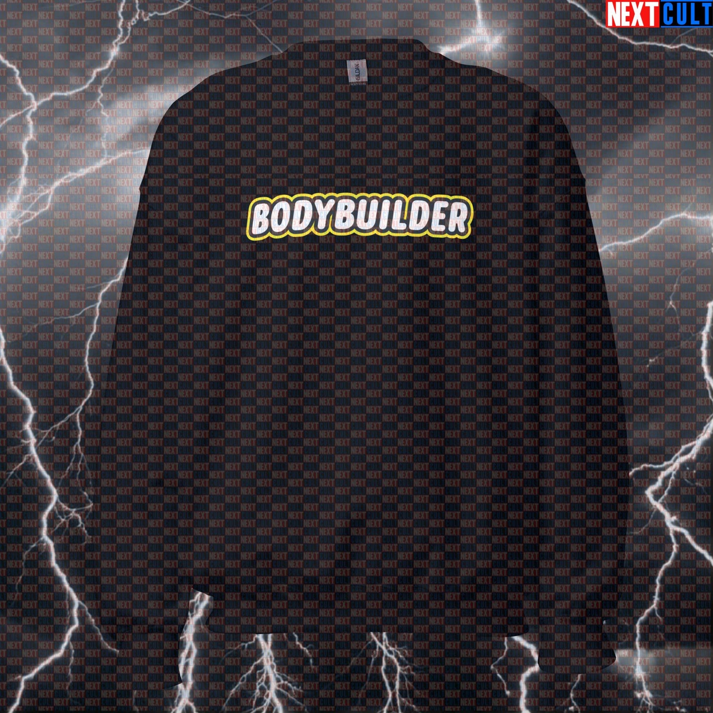 Funny Bodybuilder LEGO Gym Sweatshirt | Workout Sweater For Lifters & Gym Bros | Fitness Meme Pullover Sweatshirts Bodybuilding Fitness Gym LEGO Pump Cover Workout Next Cult Brand