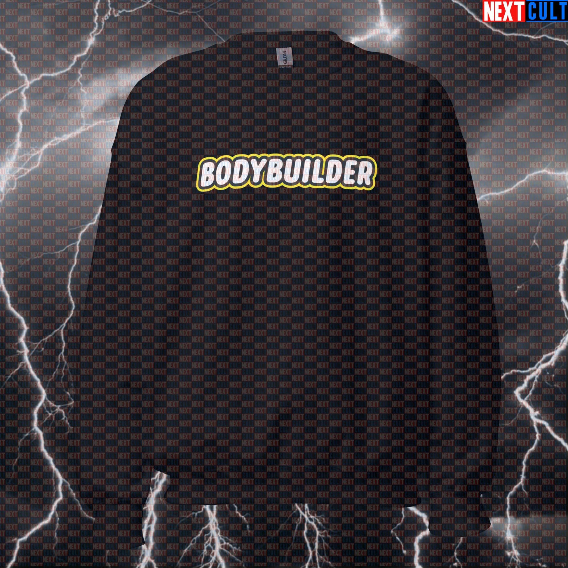 Funny Bodybuilder LEGO Gym Sweatshirt | Workout Sweater For Lifters & Gym Bros | Fitness Meme Pullover Sweatshirts Bodybuilding Fitness Gym LEGO Pump Cover Workout Next Cult Brand