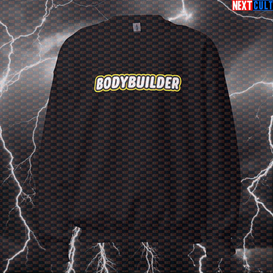 Funny Bodybuilder LEGO Gym Sweatshirt | Workout Sweater For Lifters & Gym Bros | Fitness Meme Pullover Sweatshirts Bodybuilding Fitness Gym LEGO Pump Cover Workout Next Cult Brand