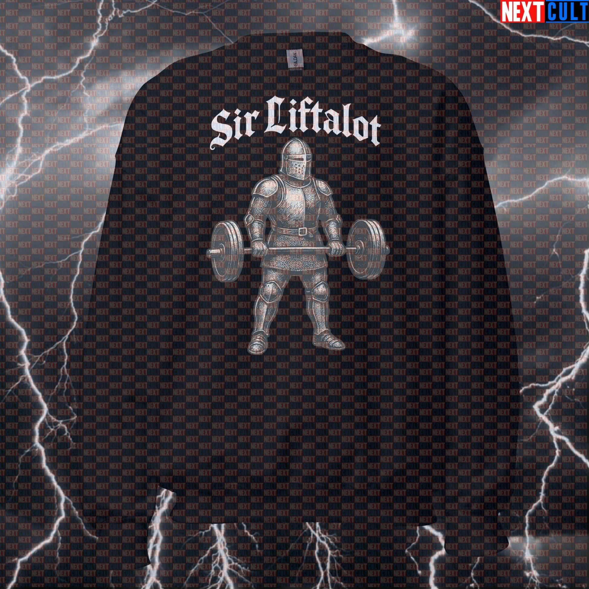 Sir Liftalot Gym Sweatshirt | Funny Medieval Workout Sweater For Lifters & Gymbros Sweatshirts Bodybuilding Fitness Gym Powerlifting Pump Cover Workout Next Cult Brand