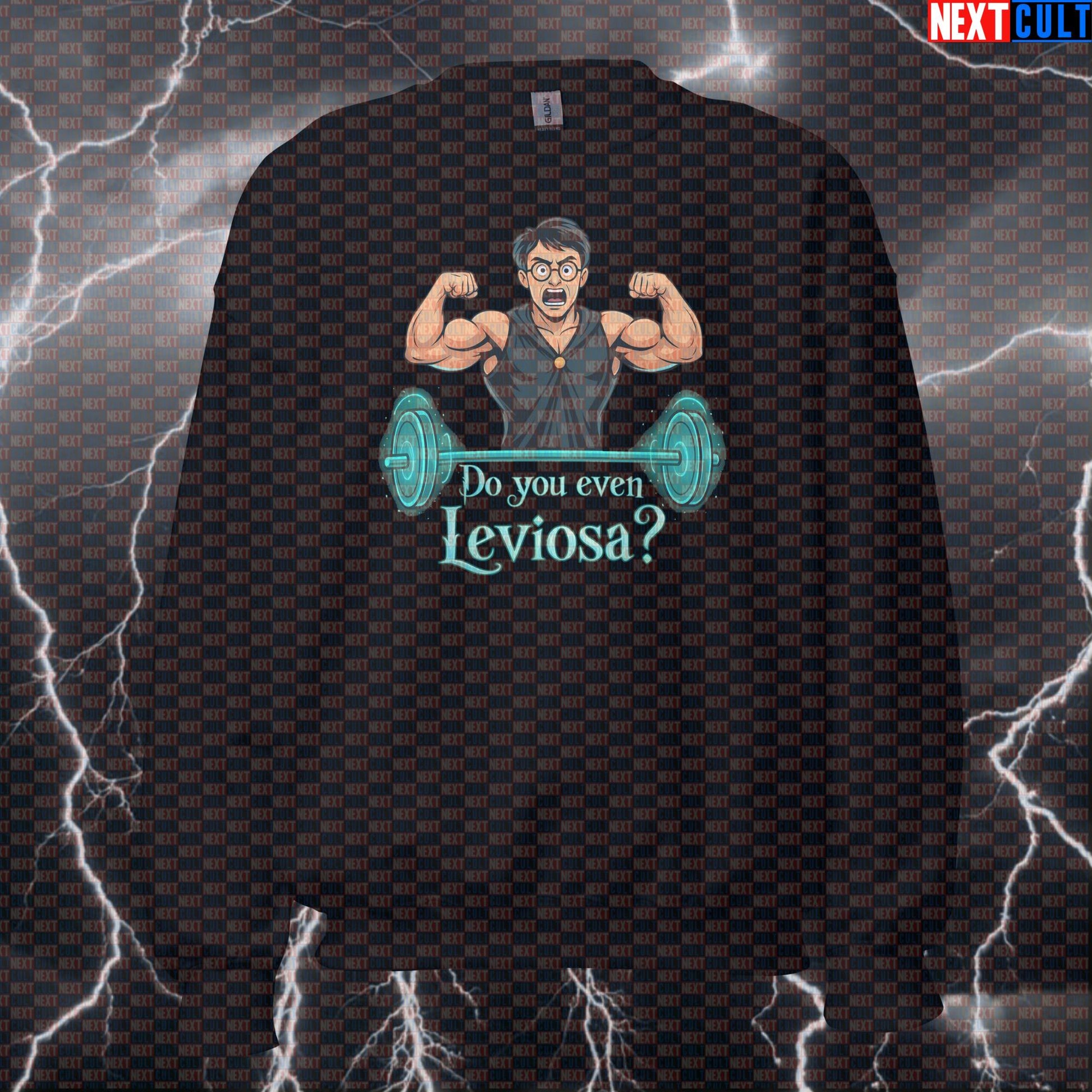 Do You Even Leviosa? Harry Potter Workout Sweatshirt | Funny Gym Jumper Sweatshirts Bodybuilding Books Films Fitness Gym Harry Potter Powerlifting Pump Cover Workout Next Cult Brand