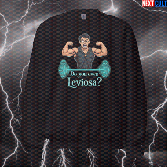 Do You Even Leviosa? Harry Potter Workout Sweatshirt | Funny Gym Jumper Sweatshirts Bodybuilding Books Films Fitness Gym Harry Potter Powerlifting Pump Cover Workout Next Cult Brand