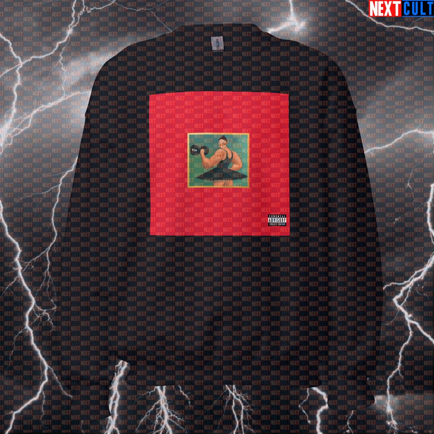 Swole Ballerina Kanye My Beautiful Dark Twisted Fantasy Parody Gym Sweatshirt Sweatshirts Bodybuilding Fitness Gym Hip Hop Kanye West Pump Cover Workout Next Cult Brand