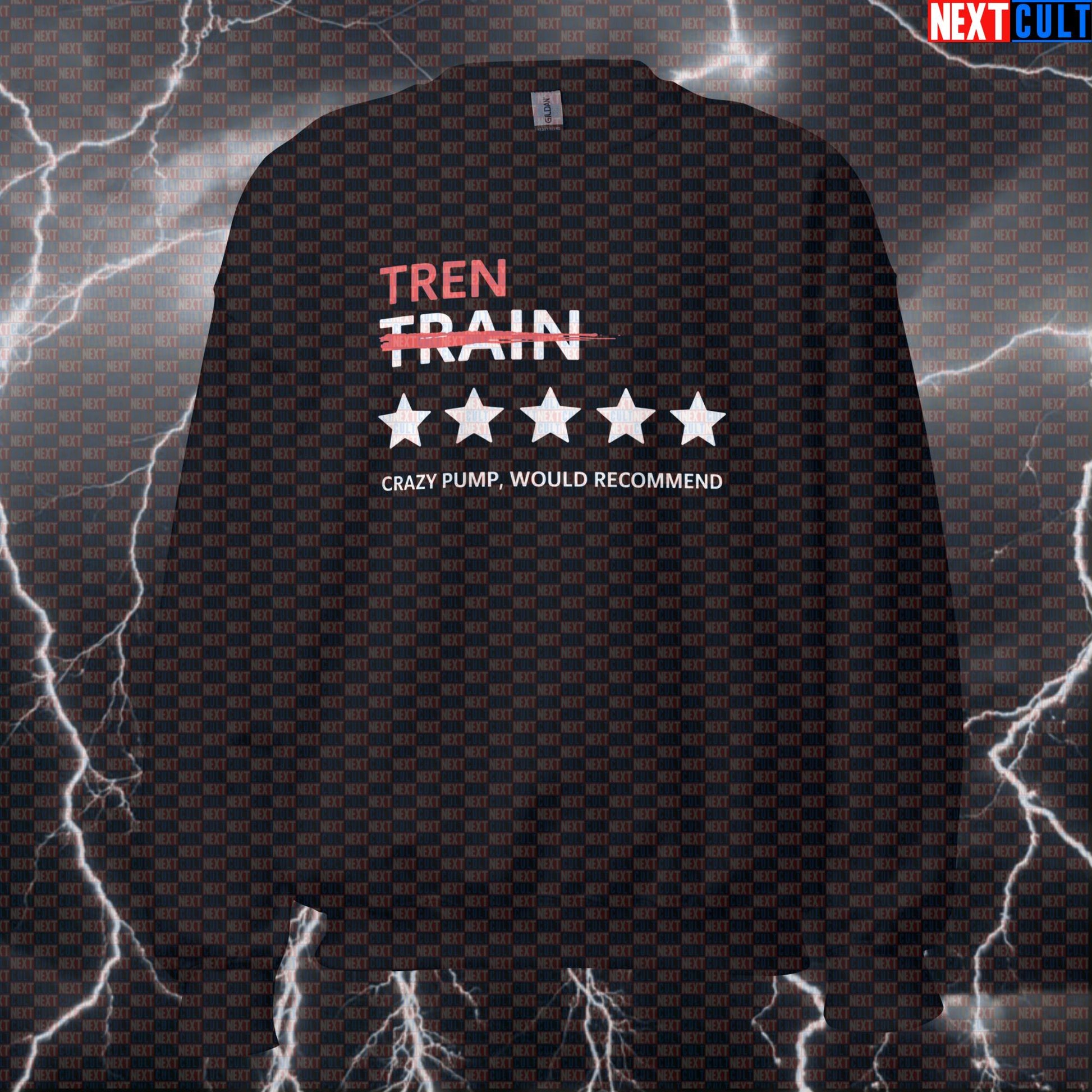 Funny Not Natty Gym Sweatshirt | Tren Review Meme Workout Sweater | Bodybuilding Meme Pullover Bodybuilding Fitness Gym Pump Cover Steroids Workout Next Cult Brand