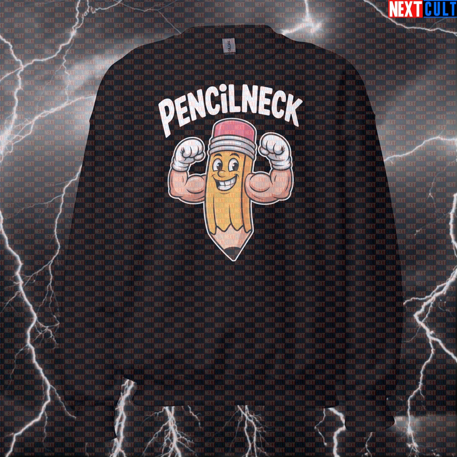 Funny Gym Sweatshirt for Lifters | Pencilneck Science-Based Lifting Pump Cover Pullover for Gym Nerds Bodybuilding Fitness Gym Pump Cover Workout Next Cult Brand