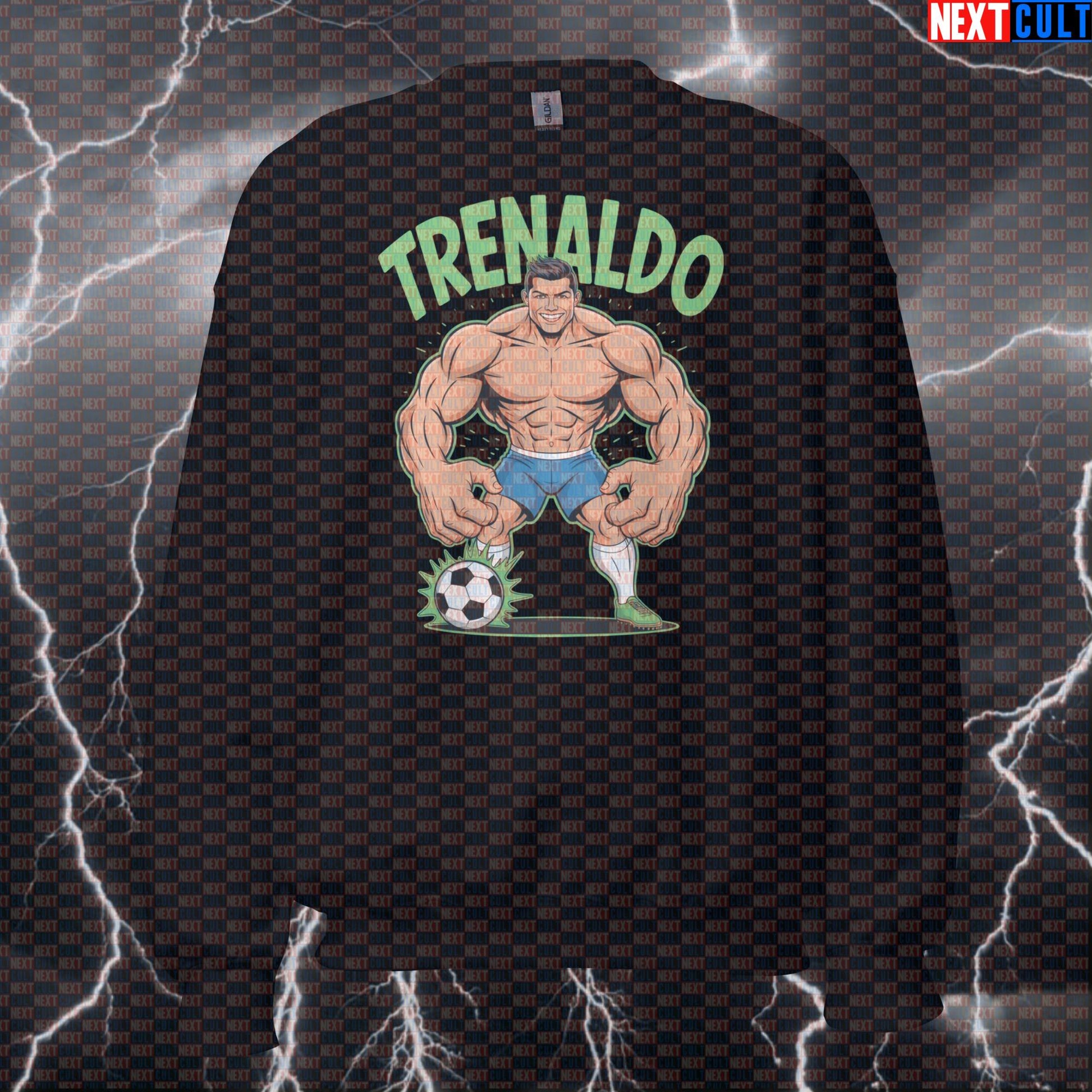 Funny Gym Sweatshirt for Lifters | Trenaldo Pump Cover Crewneck Sweater for Gym Bros & Fitness Gains Fitness Gym Pump Cover Steroids Workout Next Cult Brand