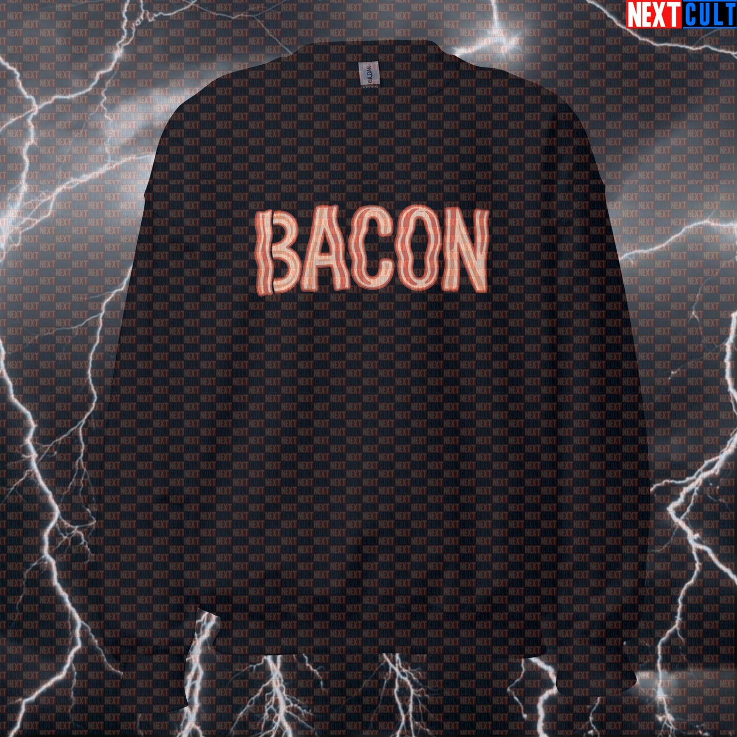 Bacon Lover Gym Sweatshirt | Funny Workout Pullover for Bodybuilding & Fitness Gains Sweatshirts Bodybuilding Bulking Fast Food Fitness Gym Pump Cover Workout Next Cult Brand