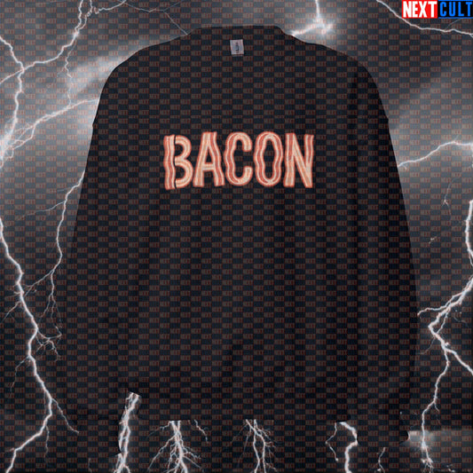 Bacon Lover Gym Sweatshirt | Funny Workout Pullover for Bodybuilding & Fitness Gains Sweatshirts Bodybuilding Bulking Fast Food Fitness Gym Pump Cover Workout Next Cult Brand